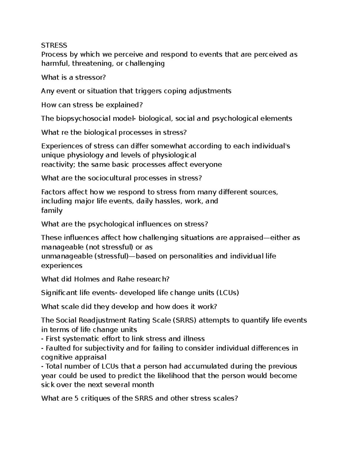 Stress and Its Impact: Understanding the Biopsychosocial Model - PSY ...