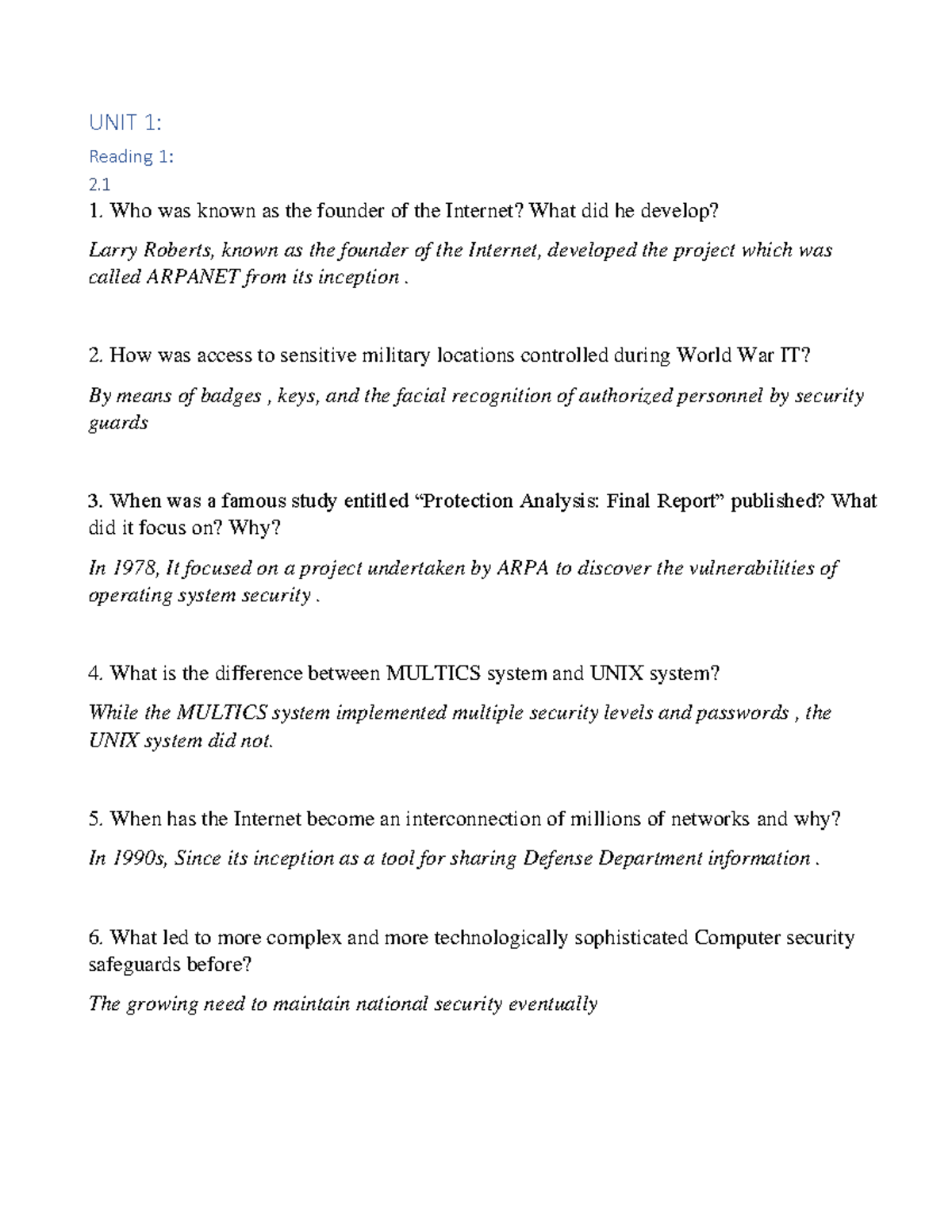 UNIT 1: Information Security Concepts and Threats Overview (TACN) - Studocu