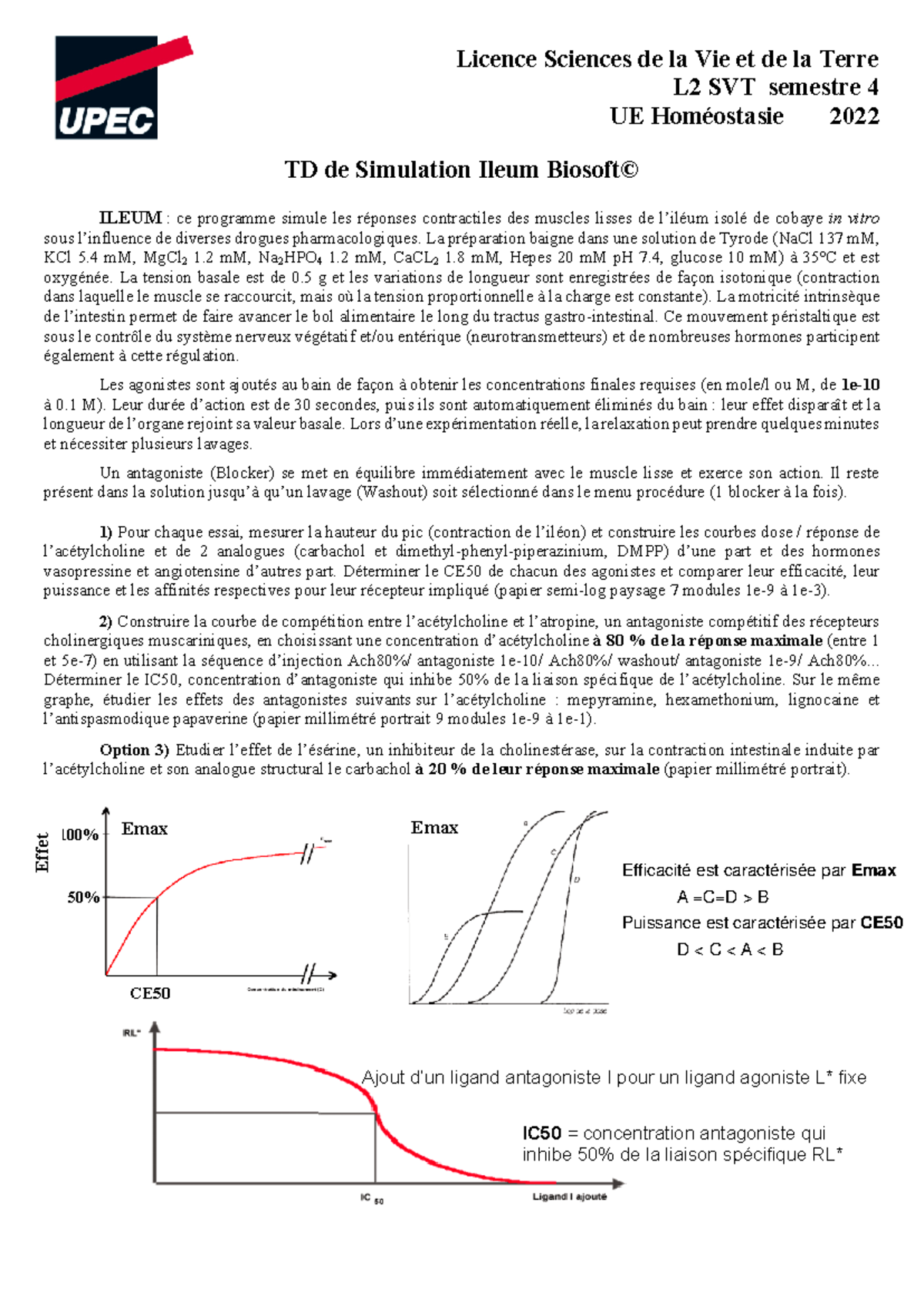 TD de Simulation Ileum Biosoft - Licence Sciences de la Vie et de la ...