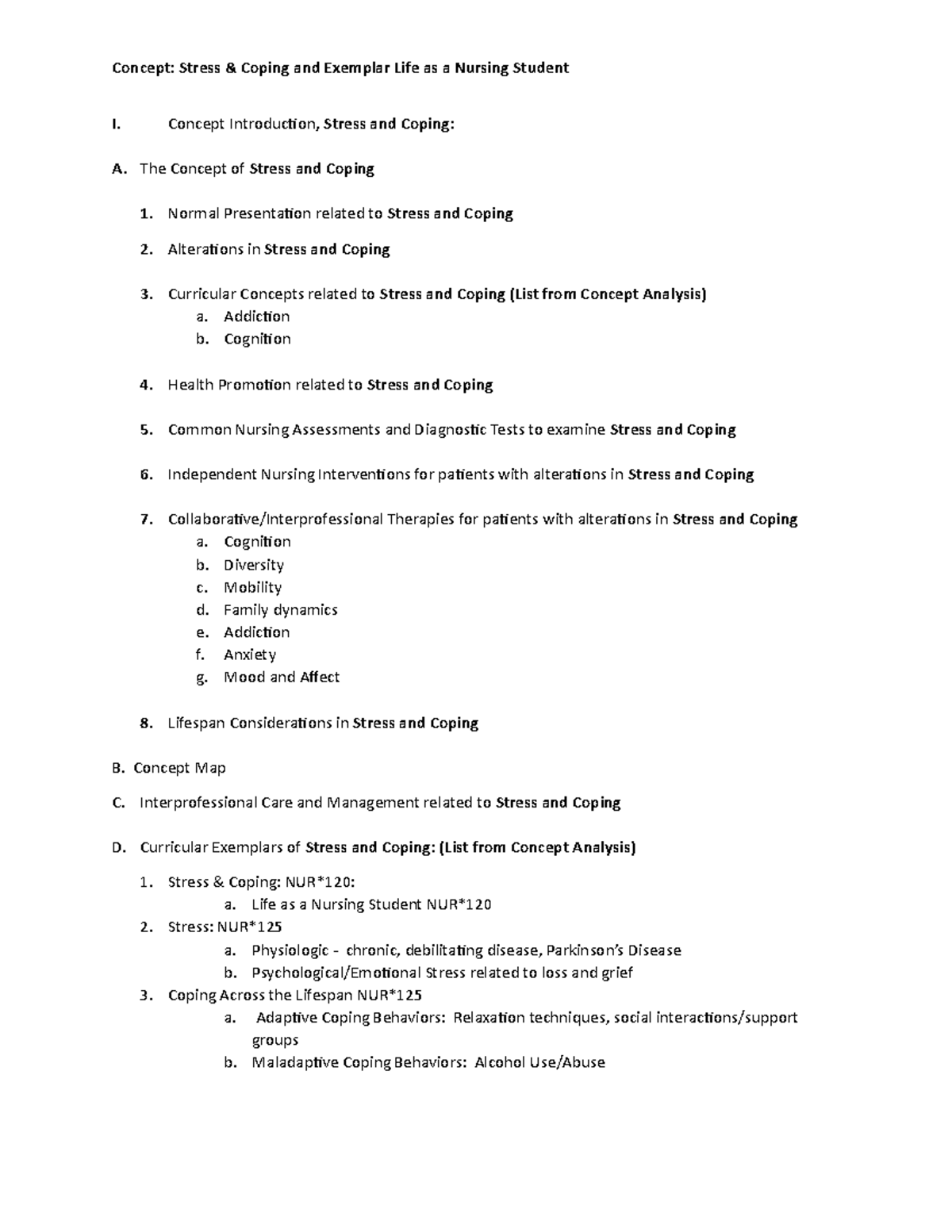 Stress & Coping: Insights & Challenges in Nursing Student Life - Studocu