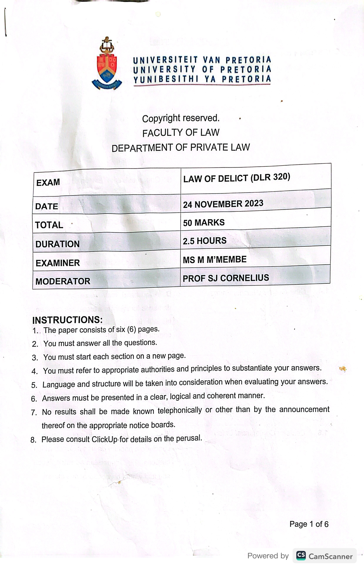 DLR 2023 - Past Paper for Final Exam Preparation - Studocu