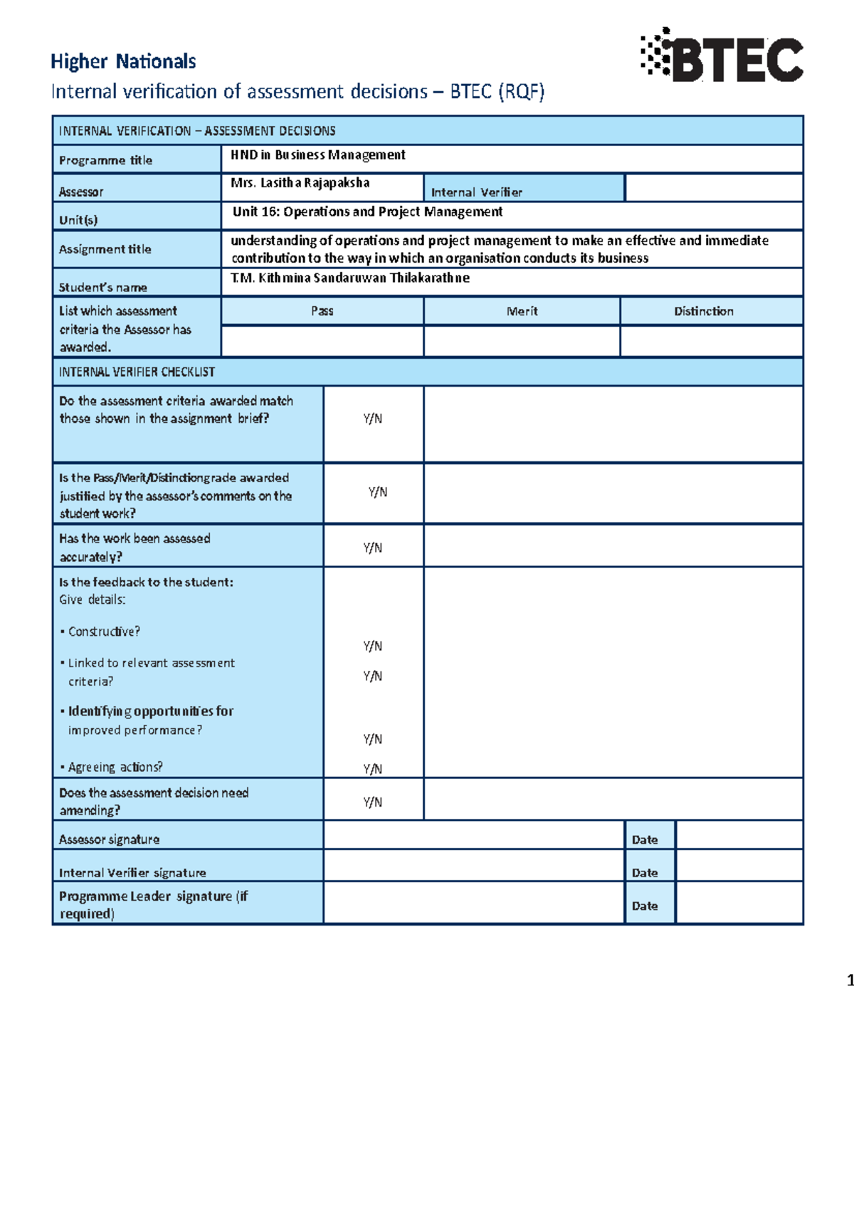 843-1606124053302-Unit 16 OPM Assignment - Higher Nationals Internal ...