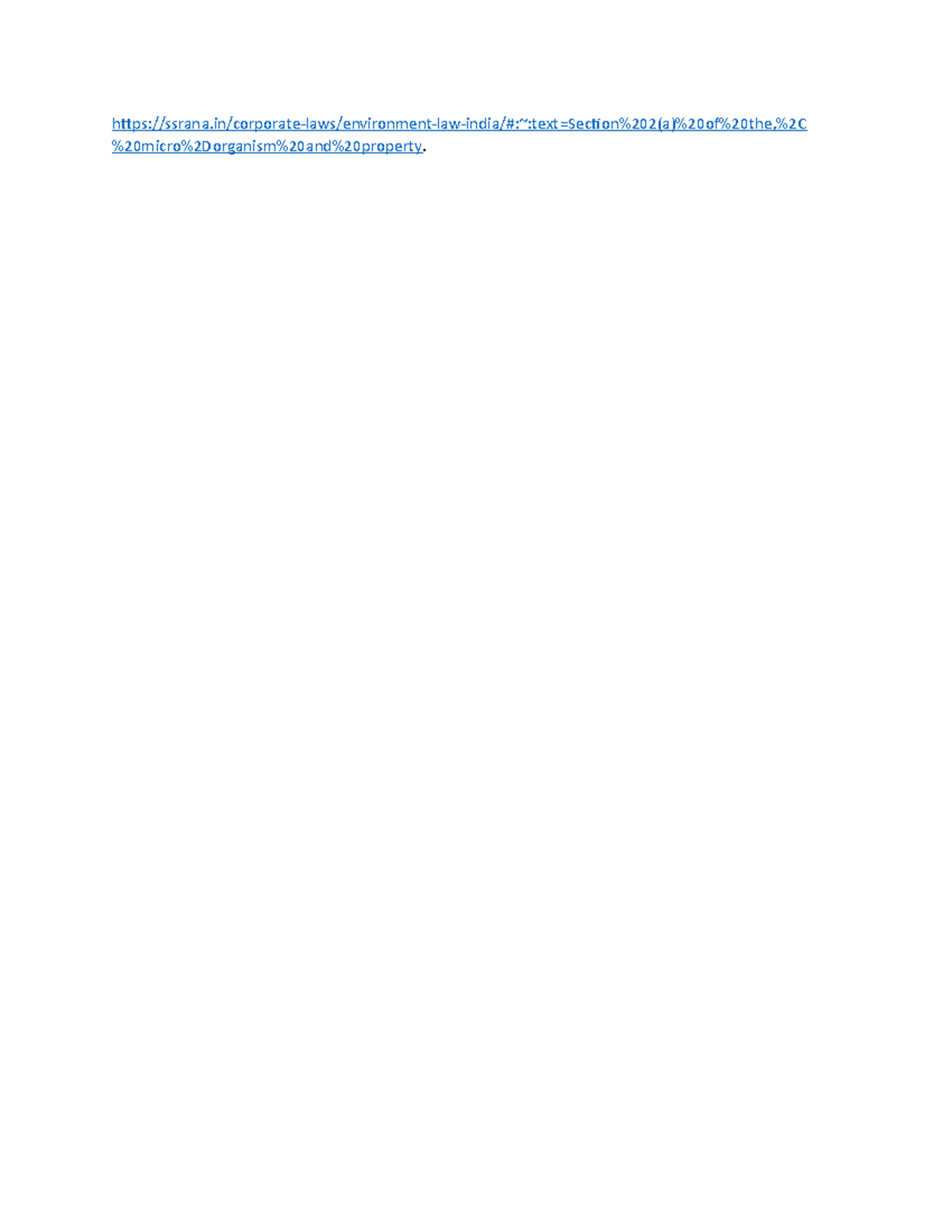 Environment law - notes - ####### - Studocu