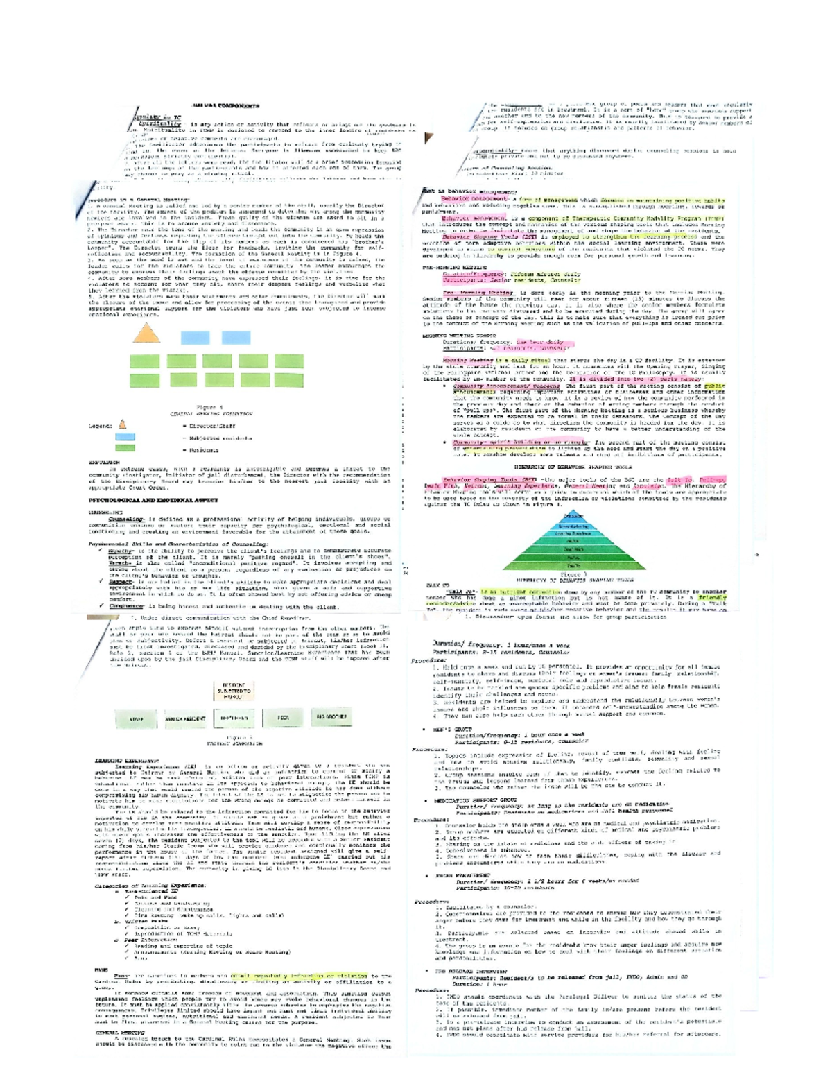 TCMP Group Counseling and Behavior Management Overview - Studocu
