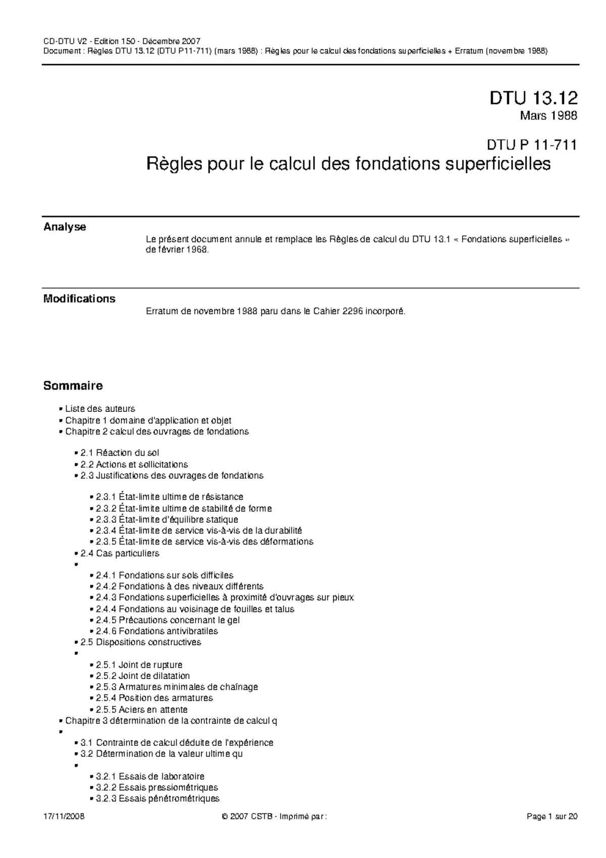 DTU 21 - Document : NF P18-201 (DTU 21) (mars 2004) : Travaux de ...