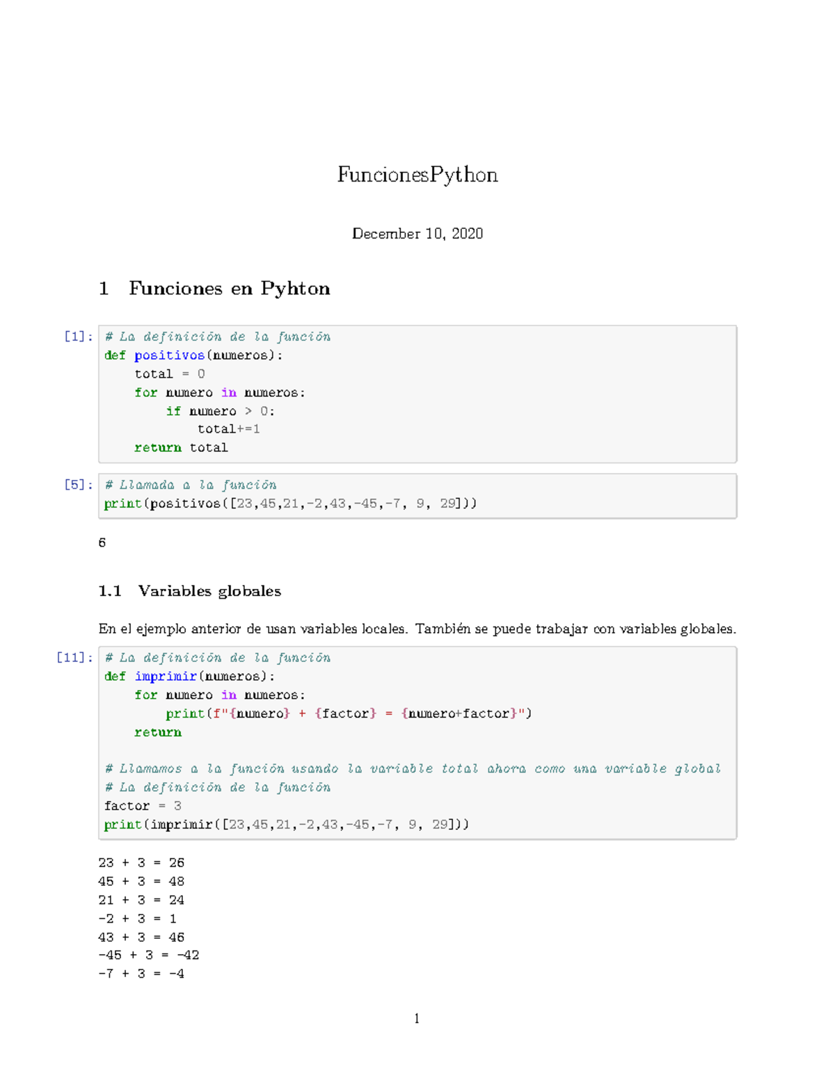 Funciones en Python: Definición y Ejemplos (Func. Python) - Studocu