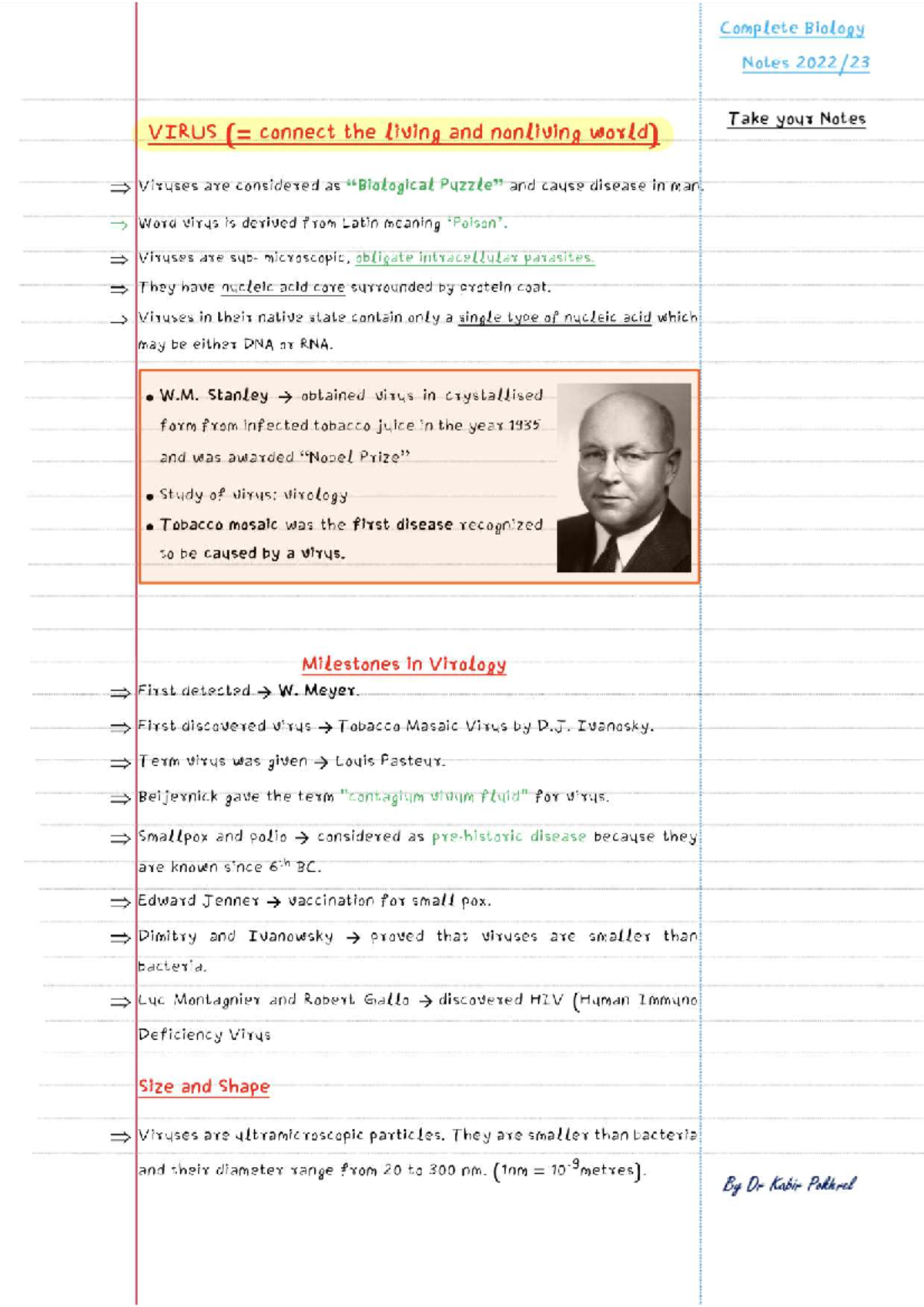 Complete Biology Notes: Bacteria & Viruses (BIOL 101) - Studocu
