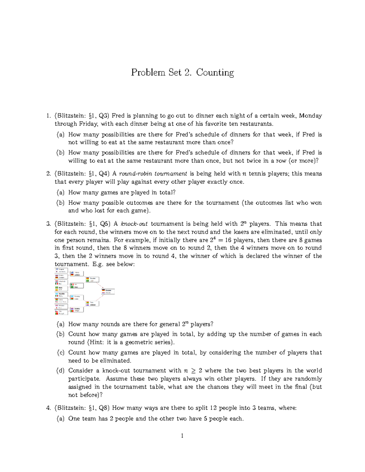 PS2 - Counting Problems and Solutions for Assignment 2 - Studocu