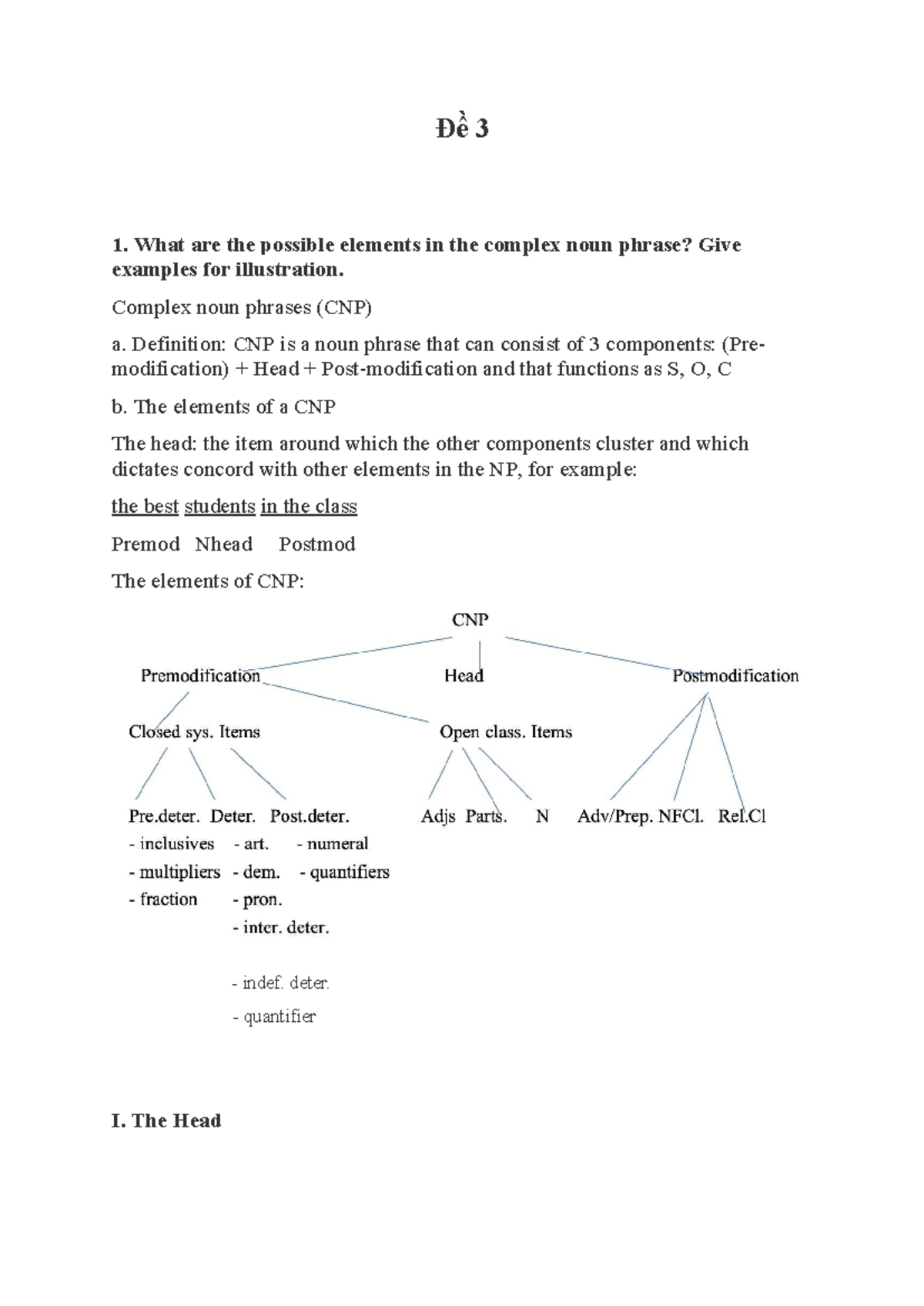 CNP Elements and Structure: A Study Guide for ENG 101 - Studocu