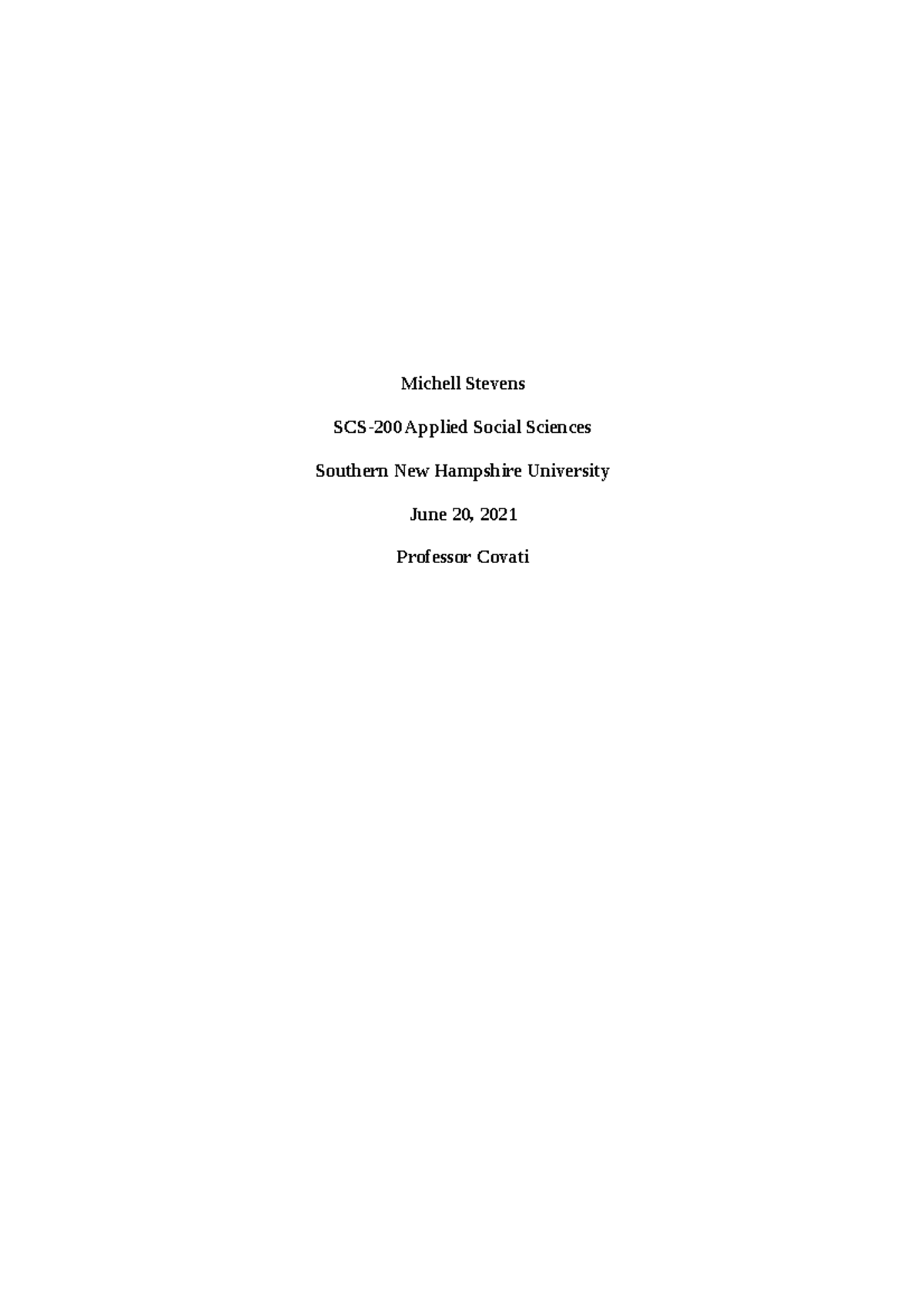 SCS 200 Applied Social Sciences: Answers to Module 7 Queries - Studocu