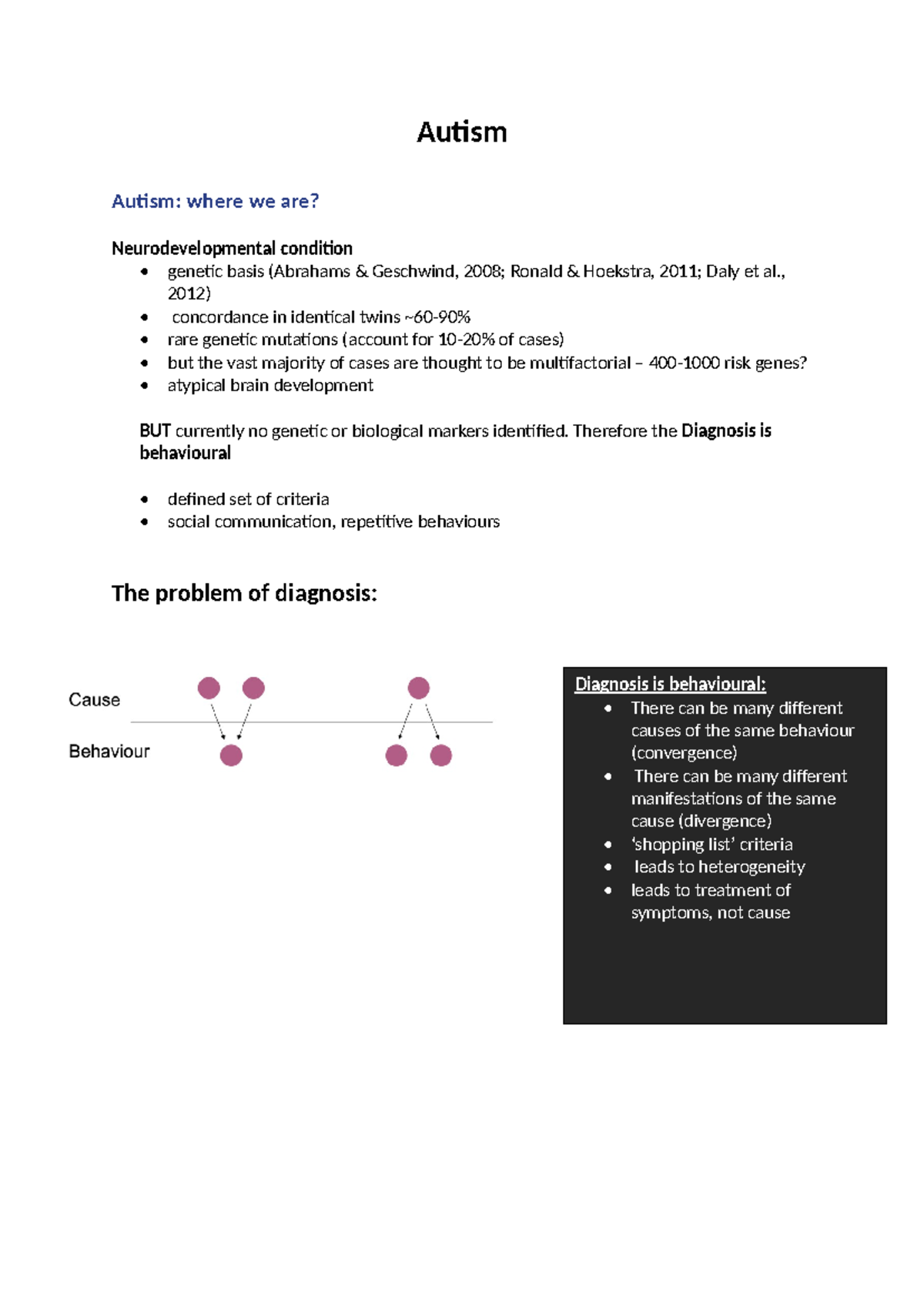 Autism (Course Code) - Understanding Neurodevelopmental Insights and ...