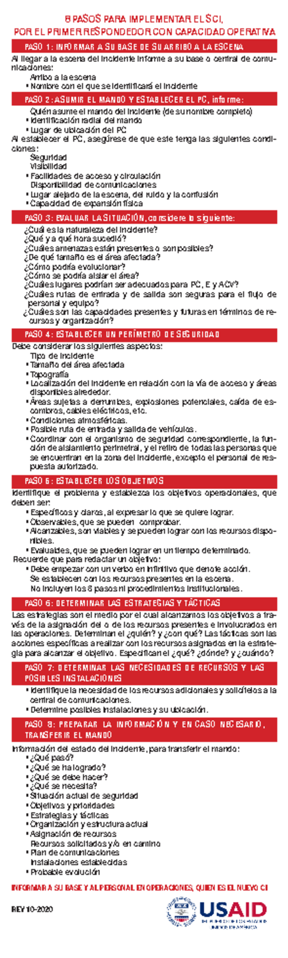 Tarjeta SCI - 8 Pasos para Implementar Estrategias y Tácticas - Document Preview