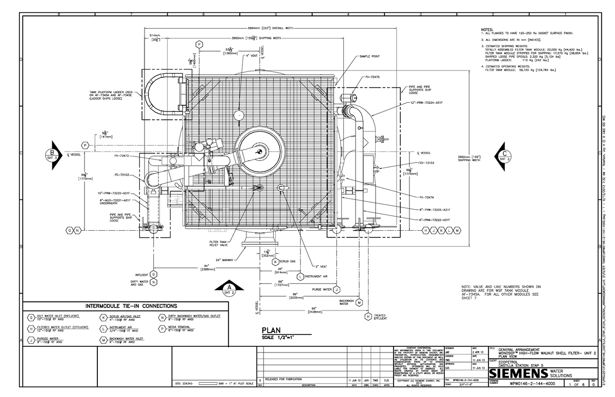 Monosep™ High-Flow Walnut Shell Filter (Unit 2) - General Arrangements ...