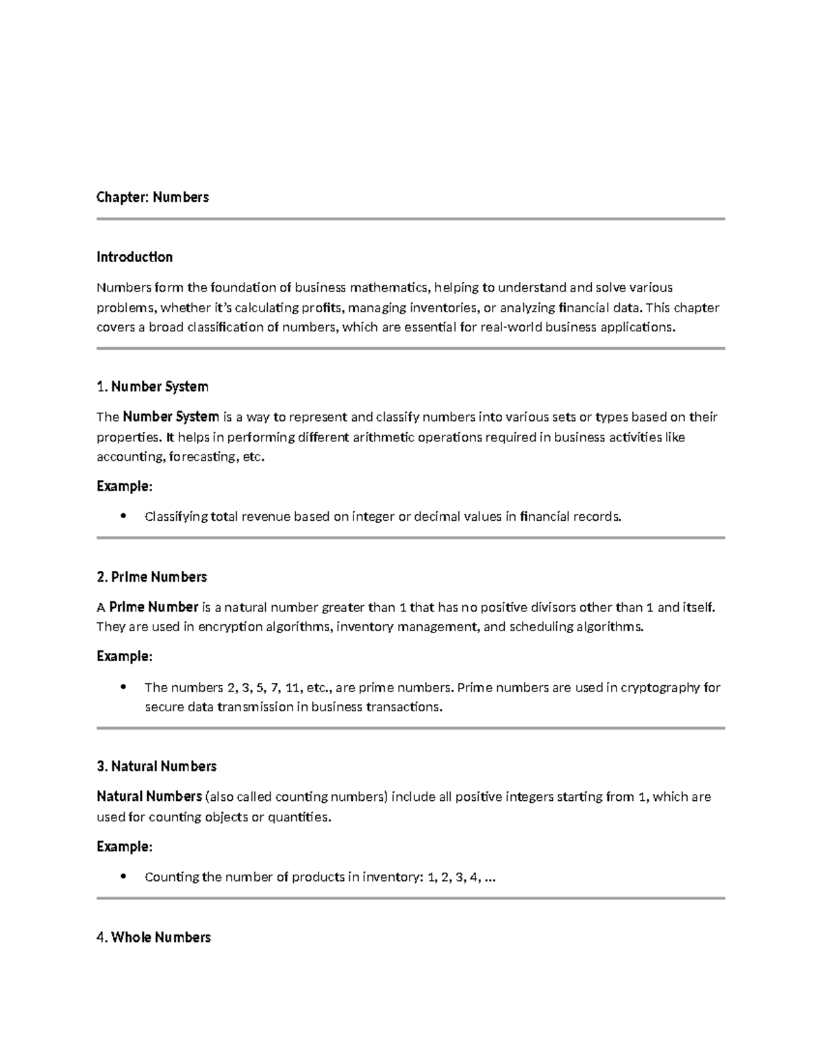 Chapter 1 - Understanding Numbers in Business Mathematics - Studocu