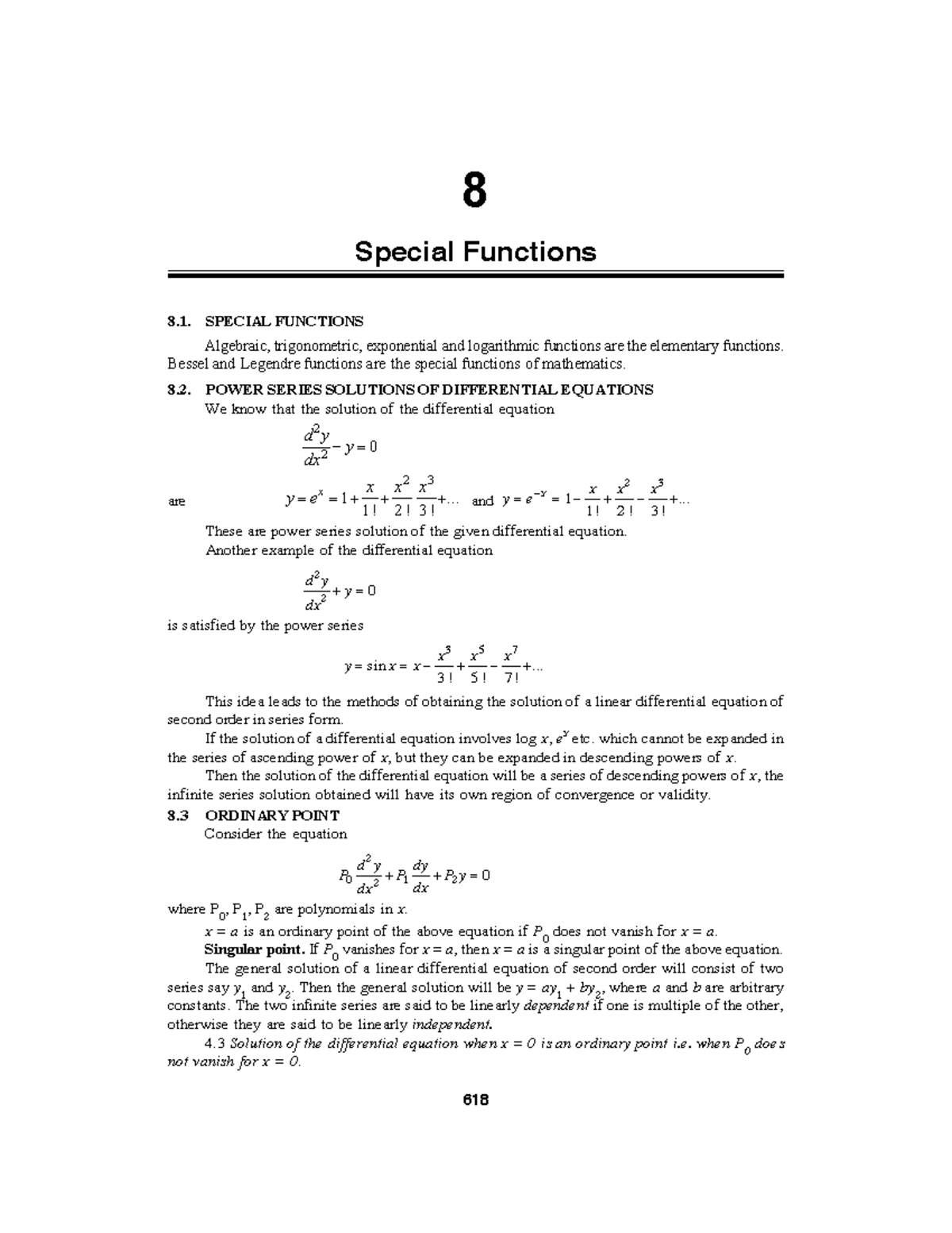 Maths Module 2 SEM 2 - Special Functions and Differential Equations ...