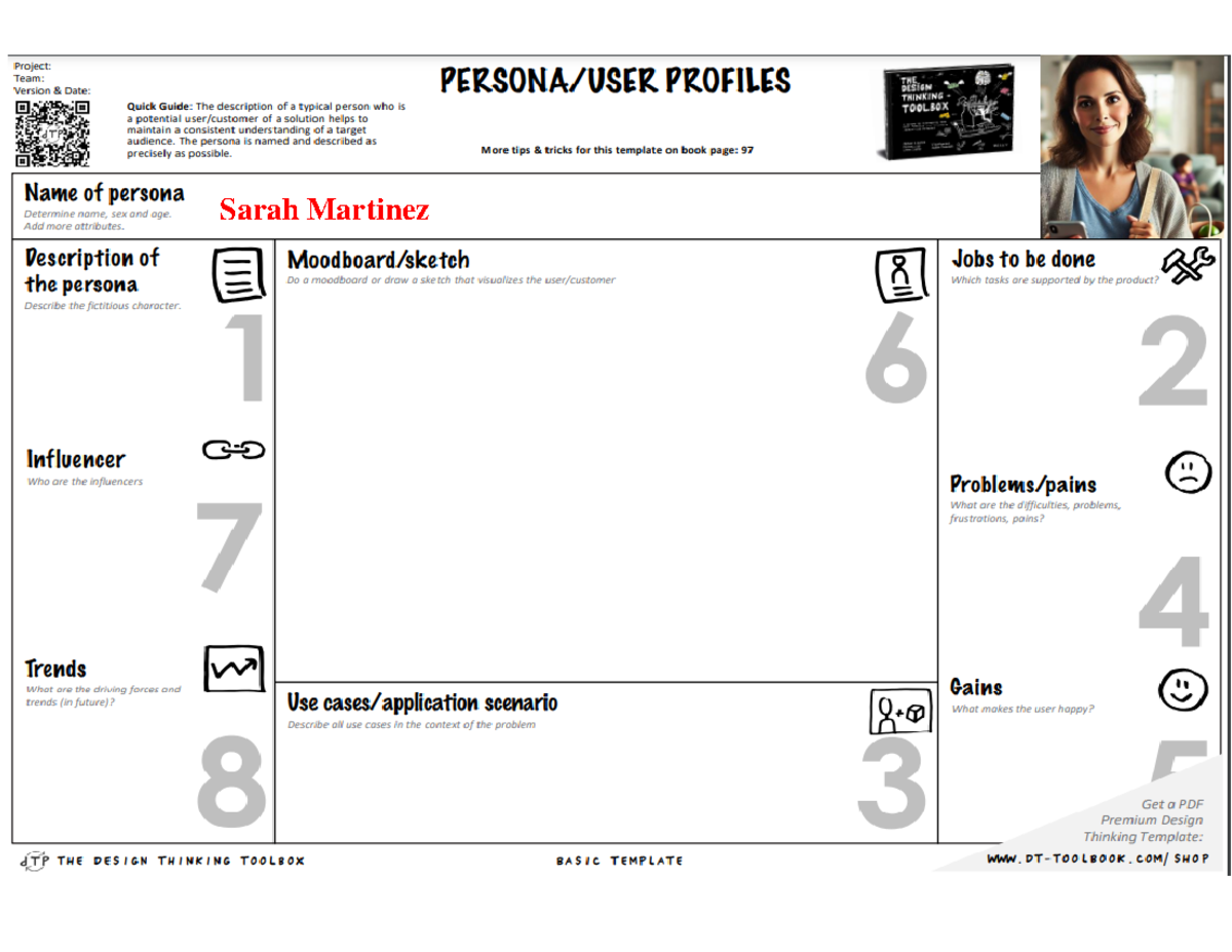 User Persona Analysis: Sarah Martinez - Example Profile - Studocu