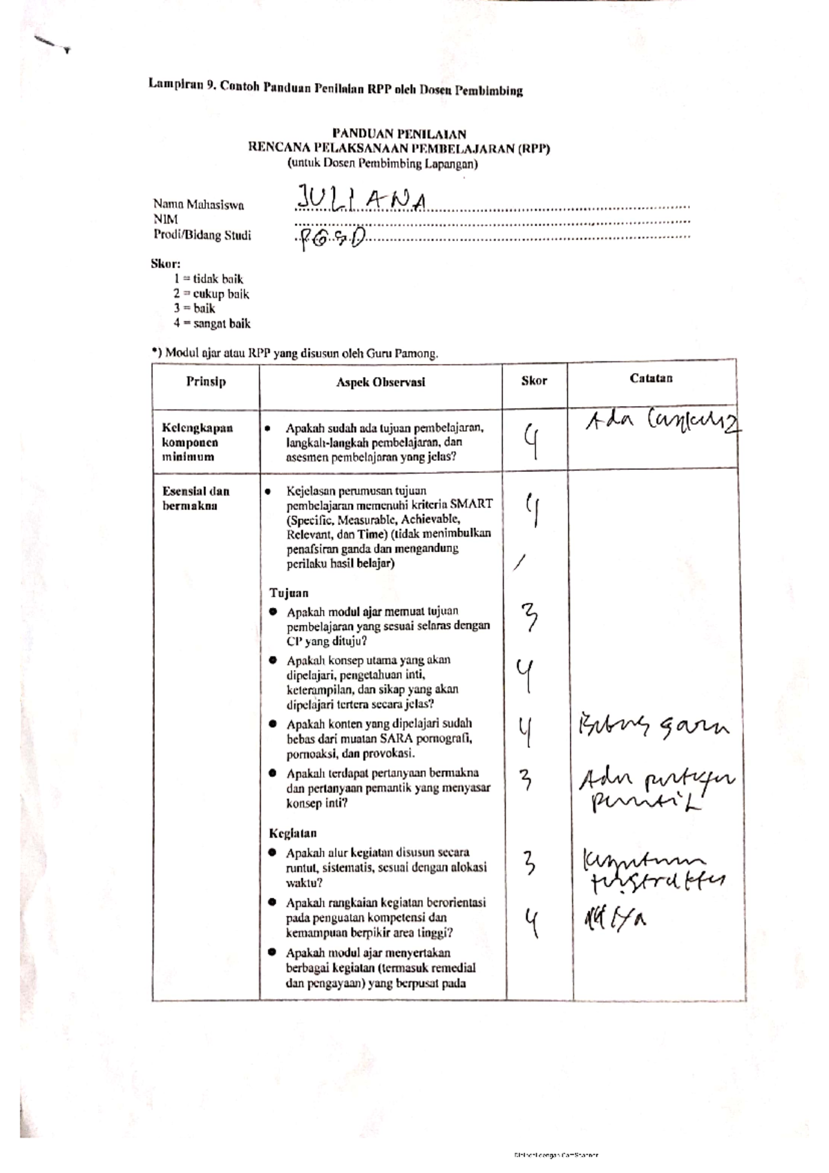 Dpl Lampiran 9 Panduan Praktik Mengajar Ppl Studocu