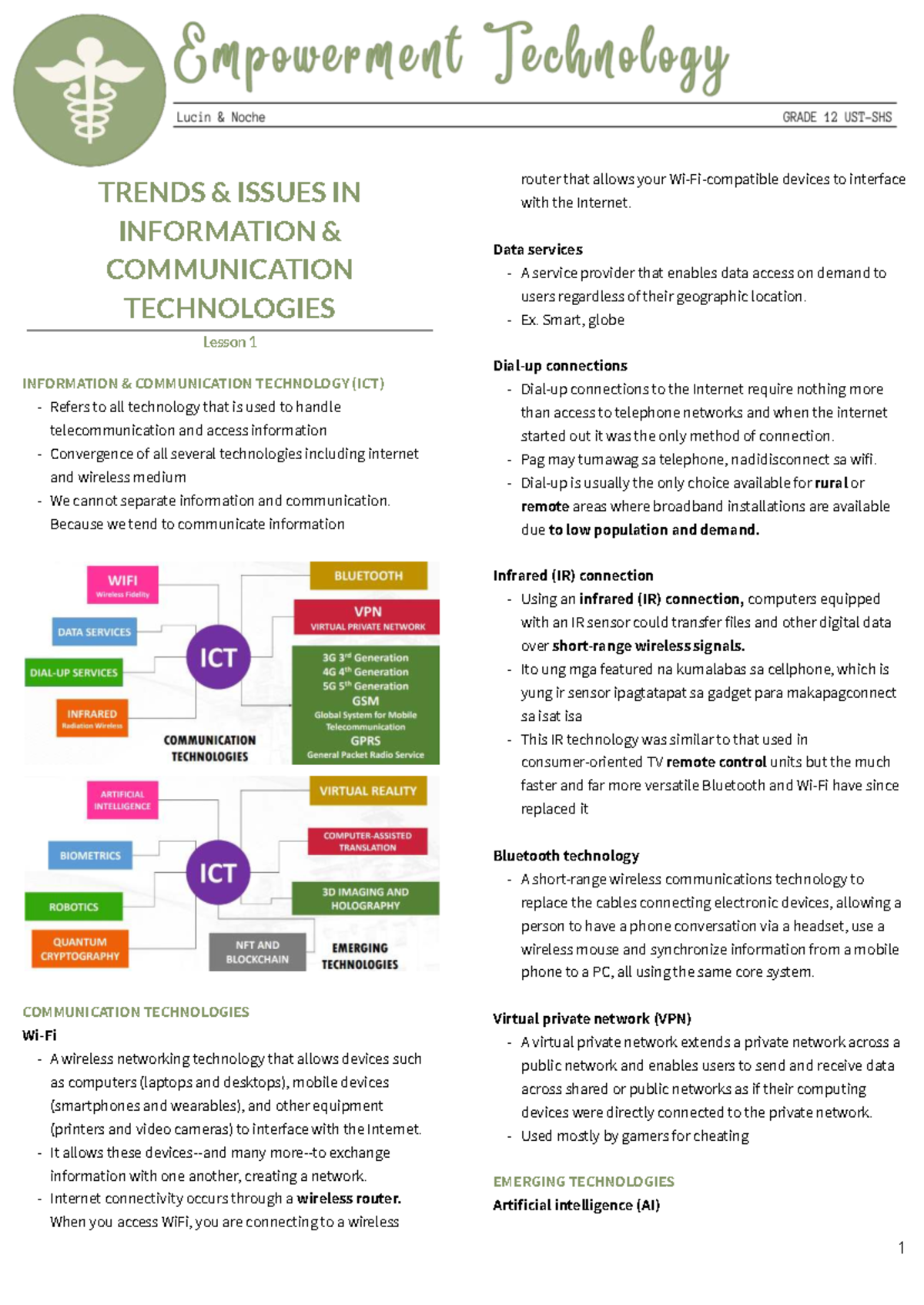 EMTECH 101: Trends and Issues in Information Communication Technologies ...