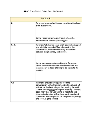 VFM1Task1 - passed grammarly - VFM1 Task A. Workforce Planning 1. Our ...