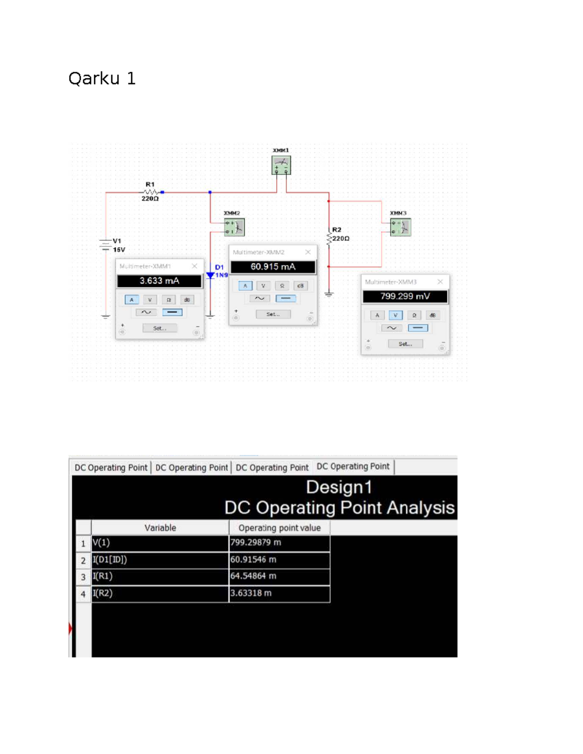 Qarku 1 - Lab Analysis for XMM1, XMM2, and XMM3 Configurations - Studocu