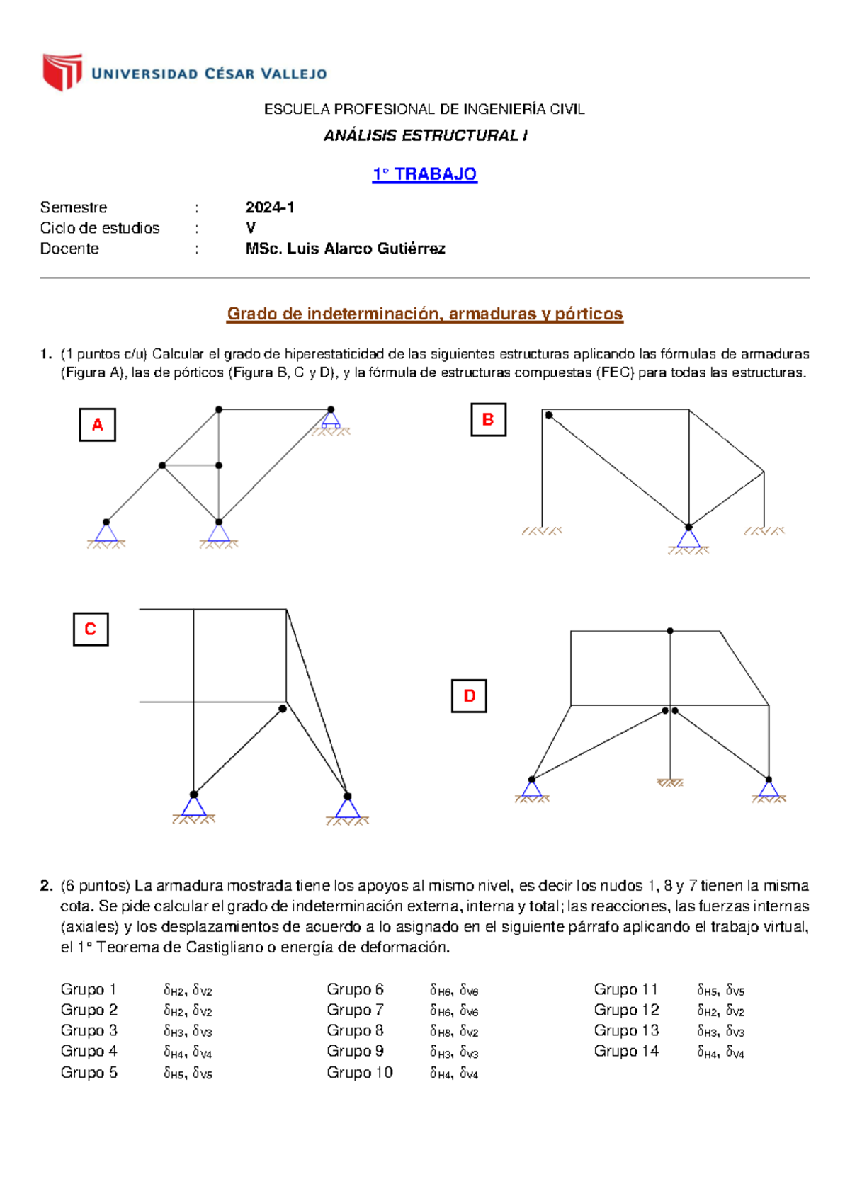 1° work AE I - gsdgsd - ESCUELA PROFESIONAL DE INGENIERÍA CIVIL ...