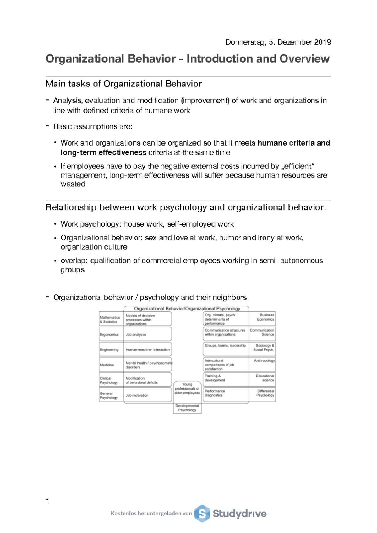OB Summary - Zusammenfassung Organizational Behavior Theory and ...