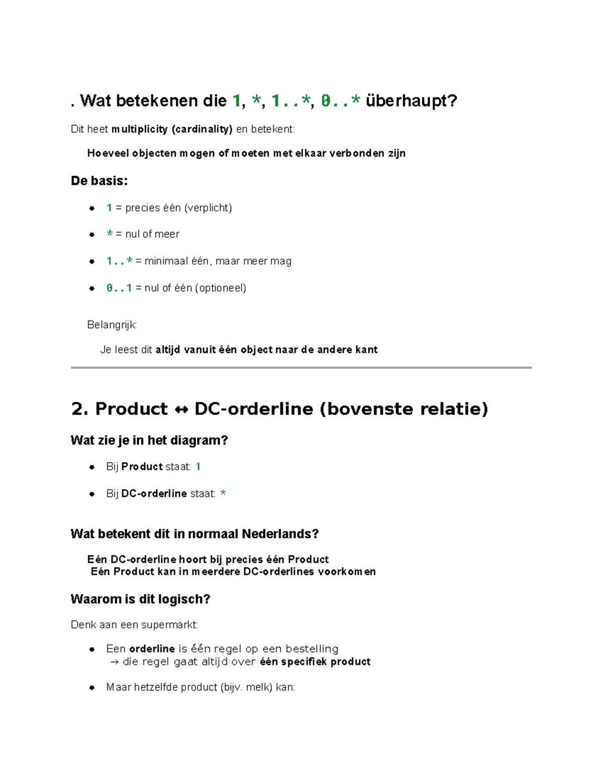 Logistiek 101: Uitleg van Orderlines en Productrelaties - Studeersnel