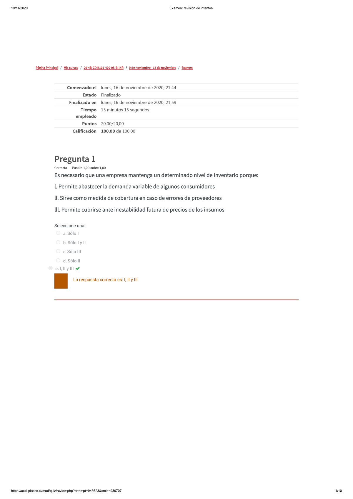 Examen de Control de Inventario - 20-4B-CDI4101-400-05-BI-NR - Studocu