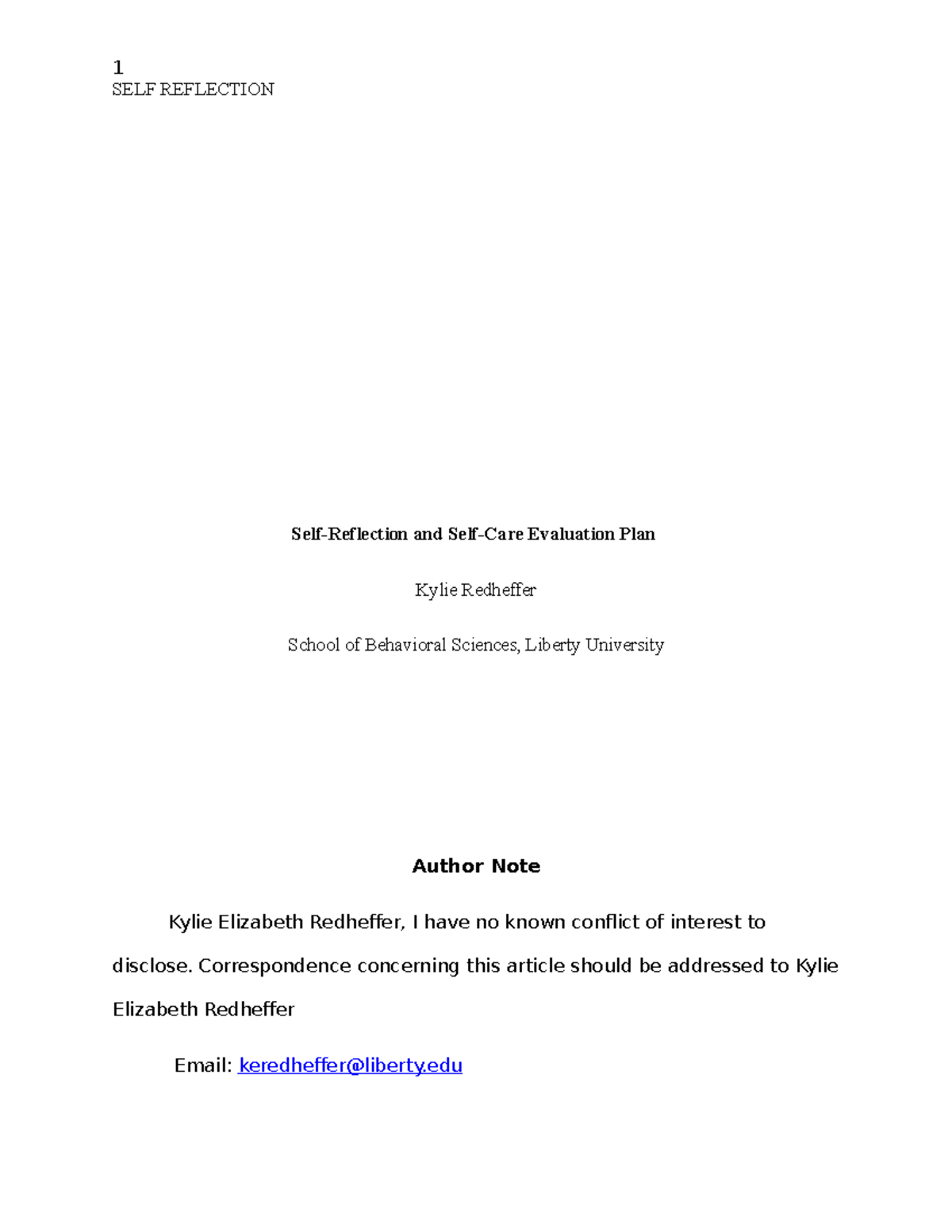 KR 505 Self Reflection & Evaluation Plan: Counseling Skills Growth ...