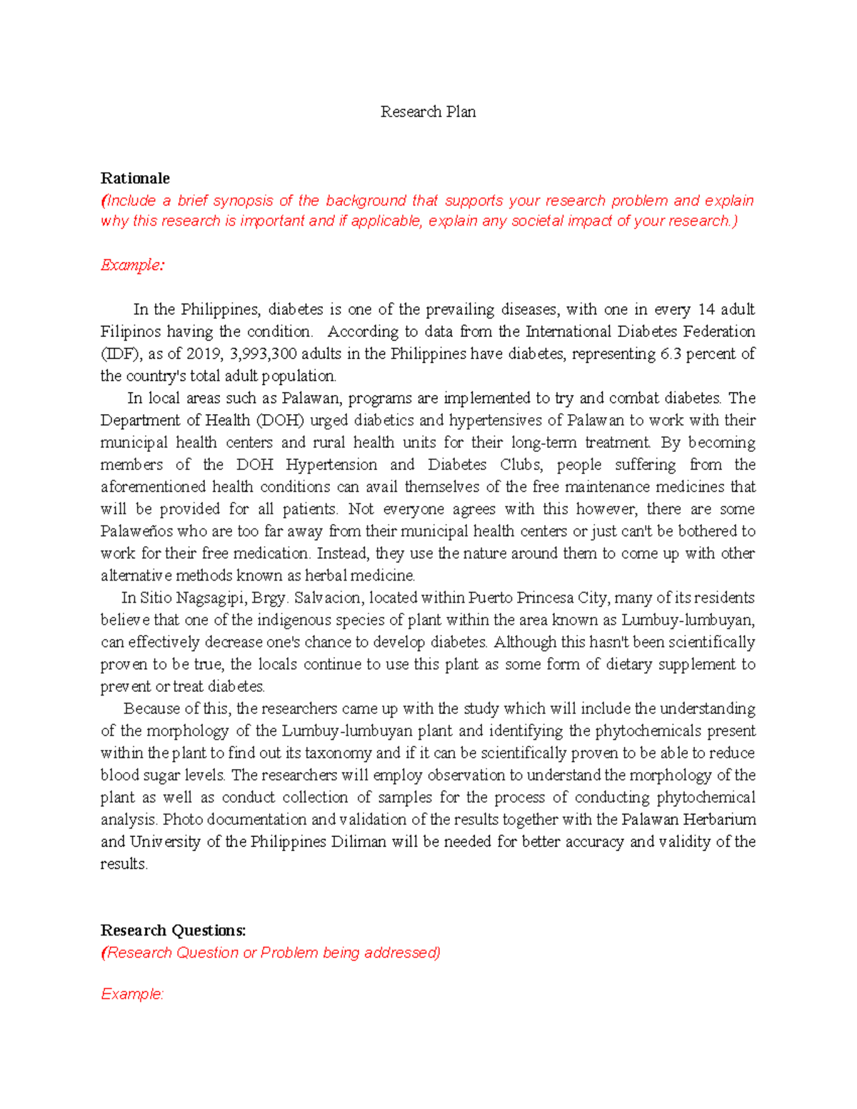 Research Plan Rationale: Investigating Ardisia squamulosa for Diabetes ...