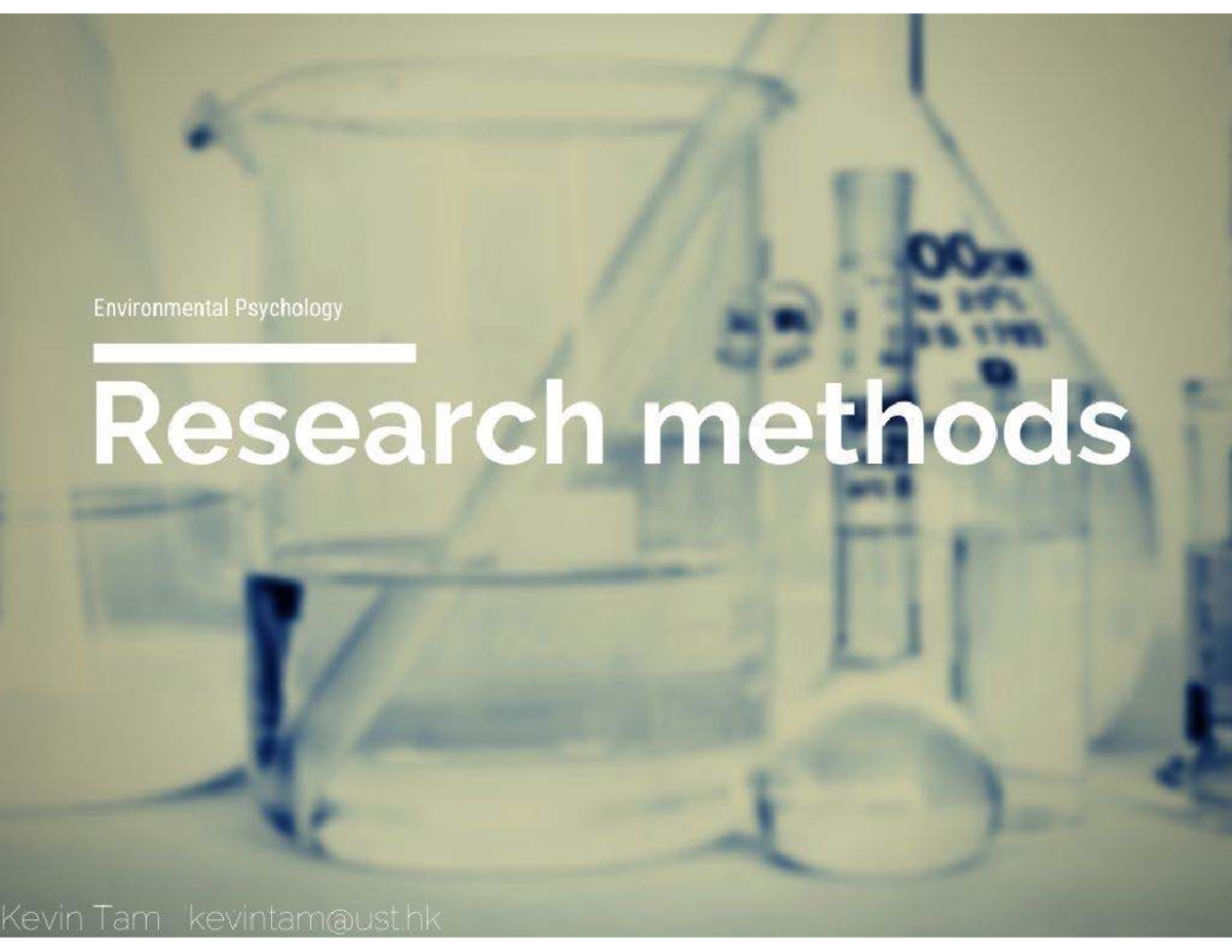 Research Methods - Descriptive Research Overview (2022) - Studocu