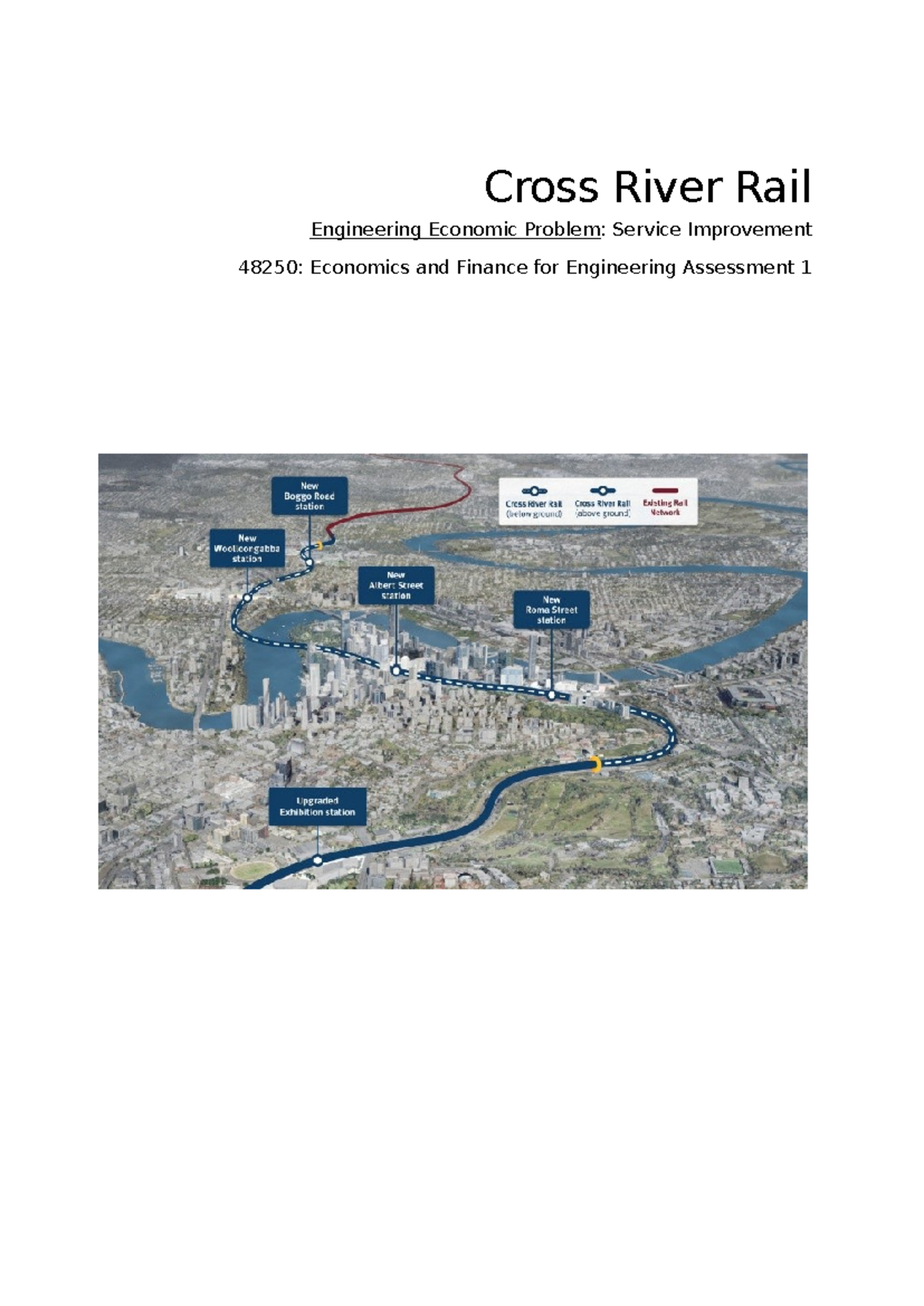 Cross River Rail Economic Assessment 48250: Service Improvement Report ...