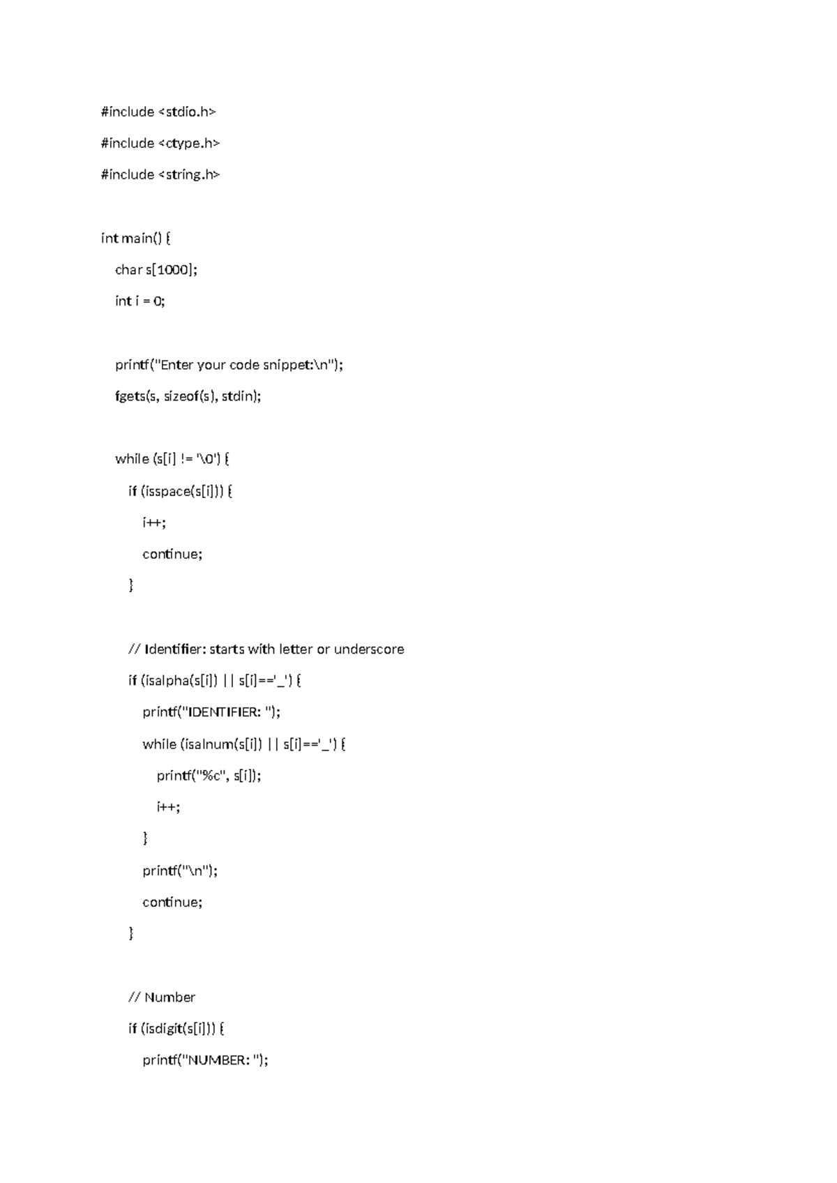 Compiler Design Manual: Recursive Descent Parser Guide - Studocu