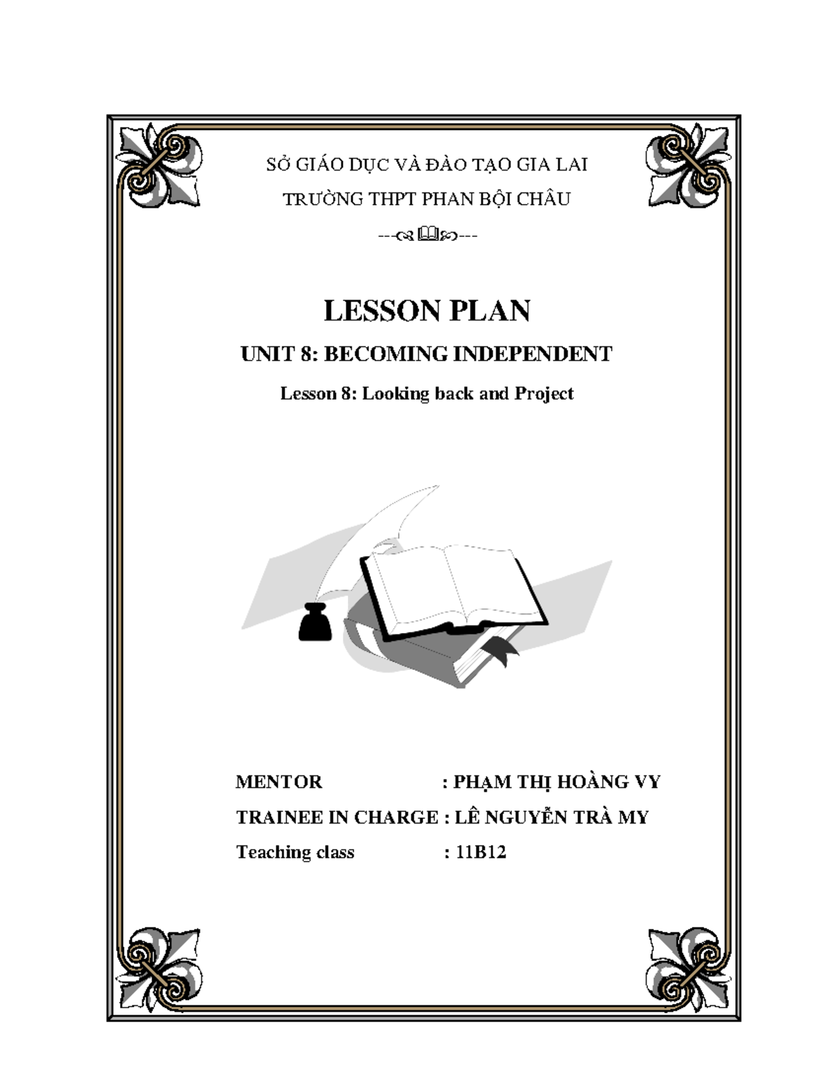 Unit 8: Looking Back & Project Overview for Grade 11 English - Document Preview