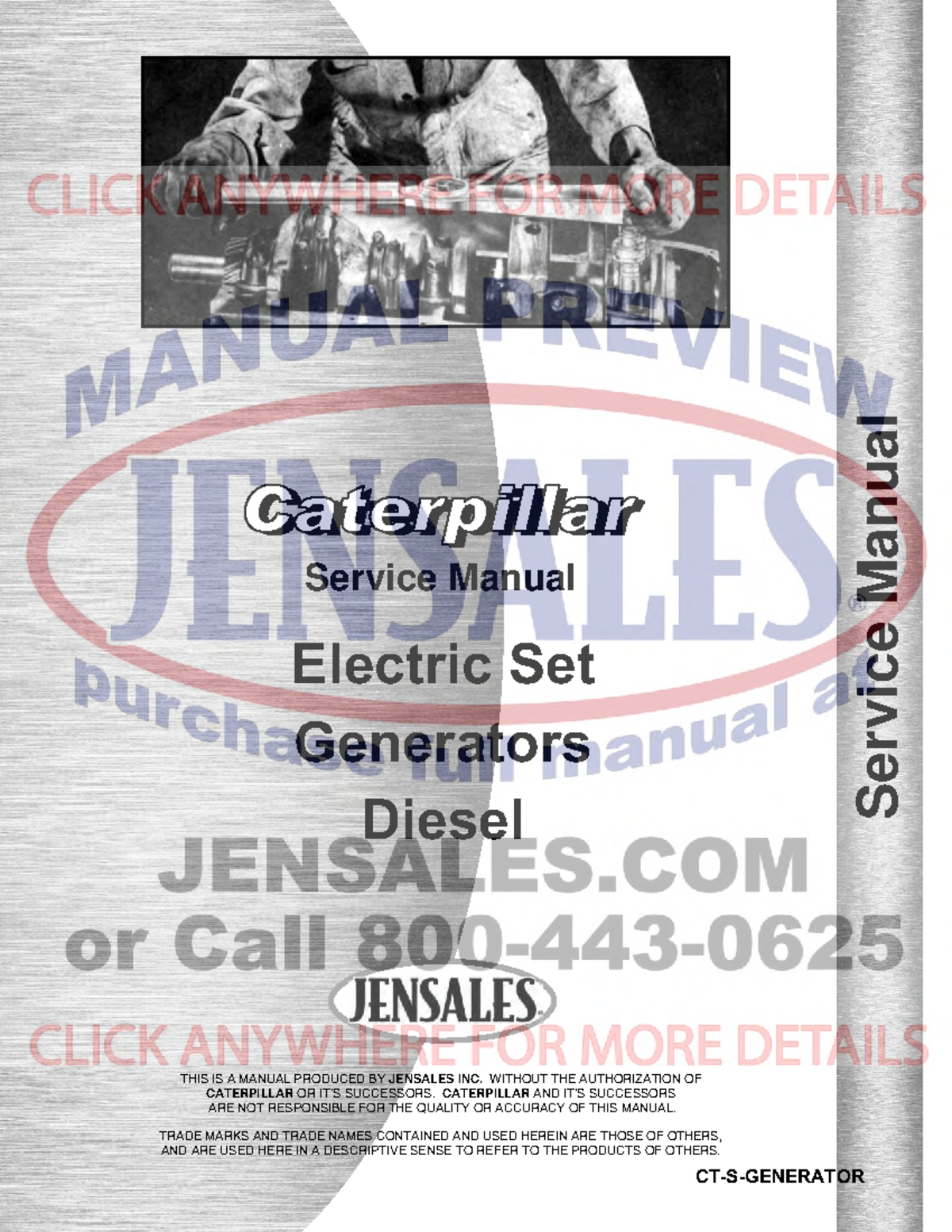 Caterpillar Generator Service Manual (Diesel Electric Sets) - Studocu