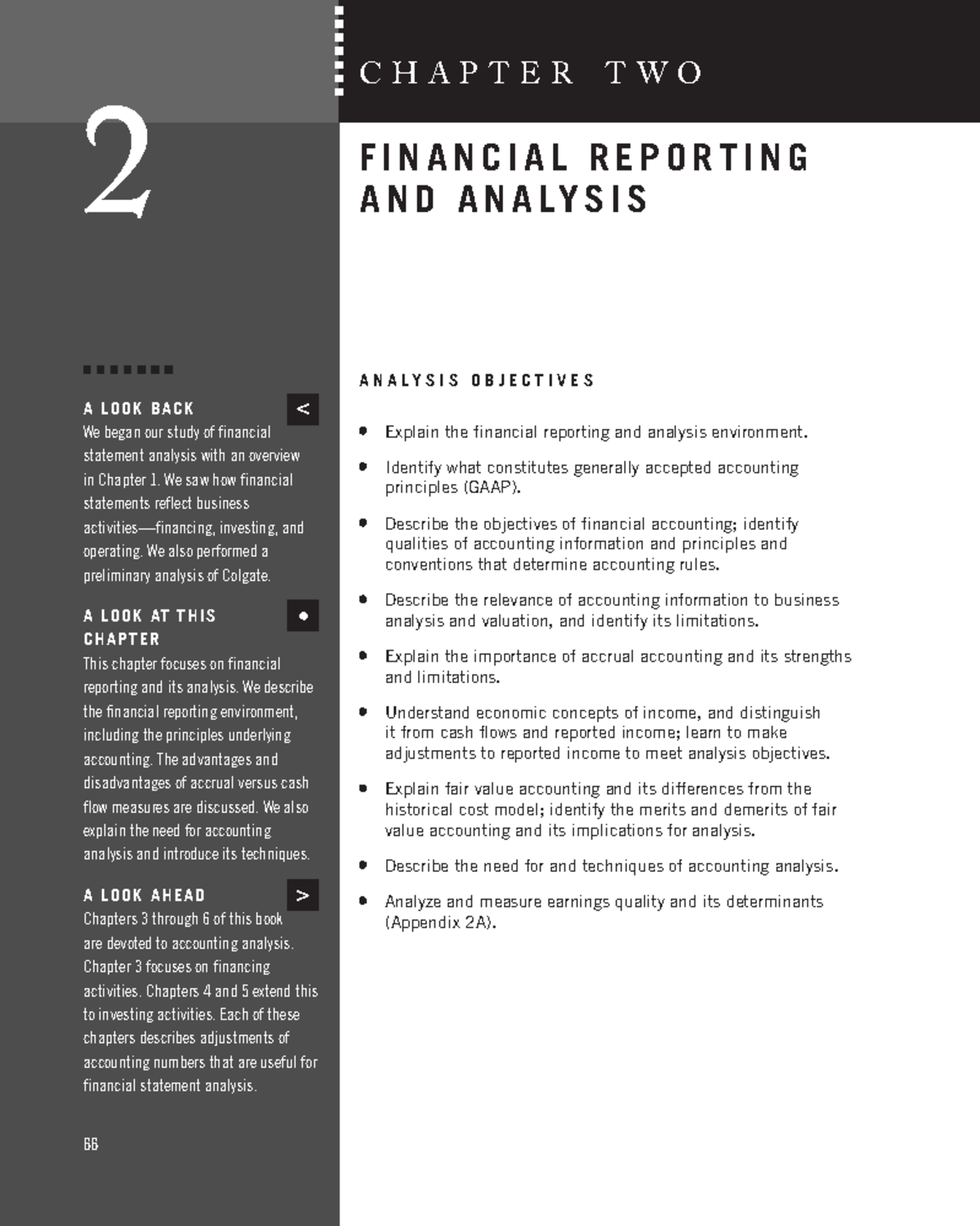 K - CFCGJ: Chapter 2 - Financial Reporting and Analysis Overview - Studocu
