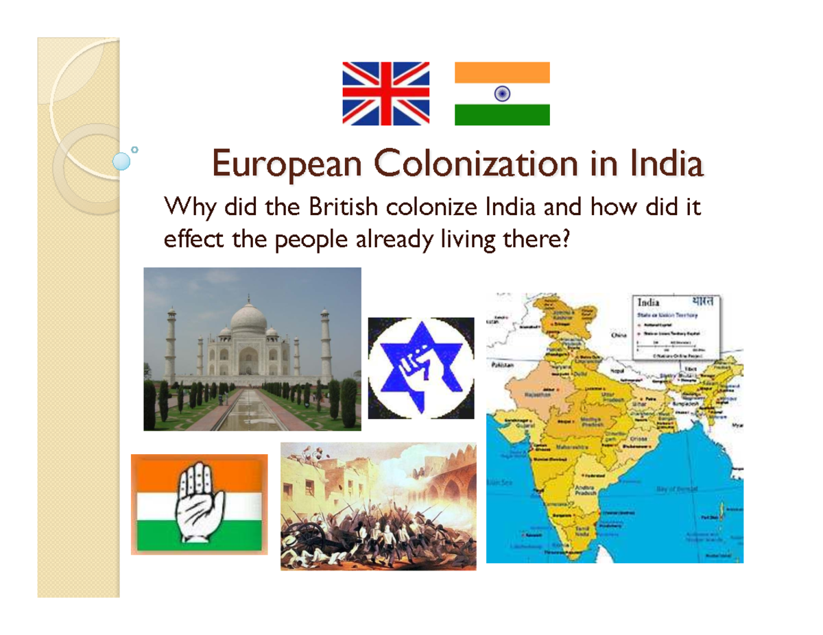 British Colonialism in India 101: Impact and Independence - Studocu