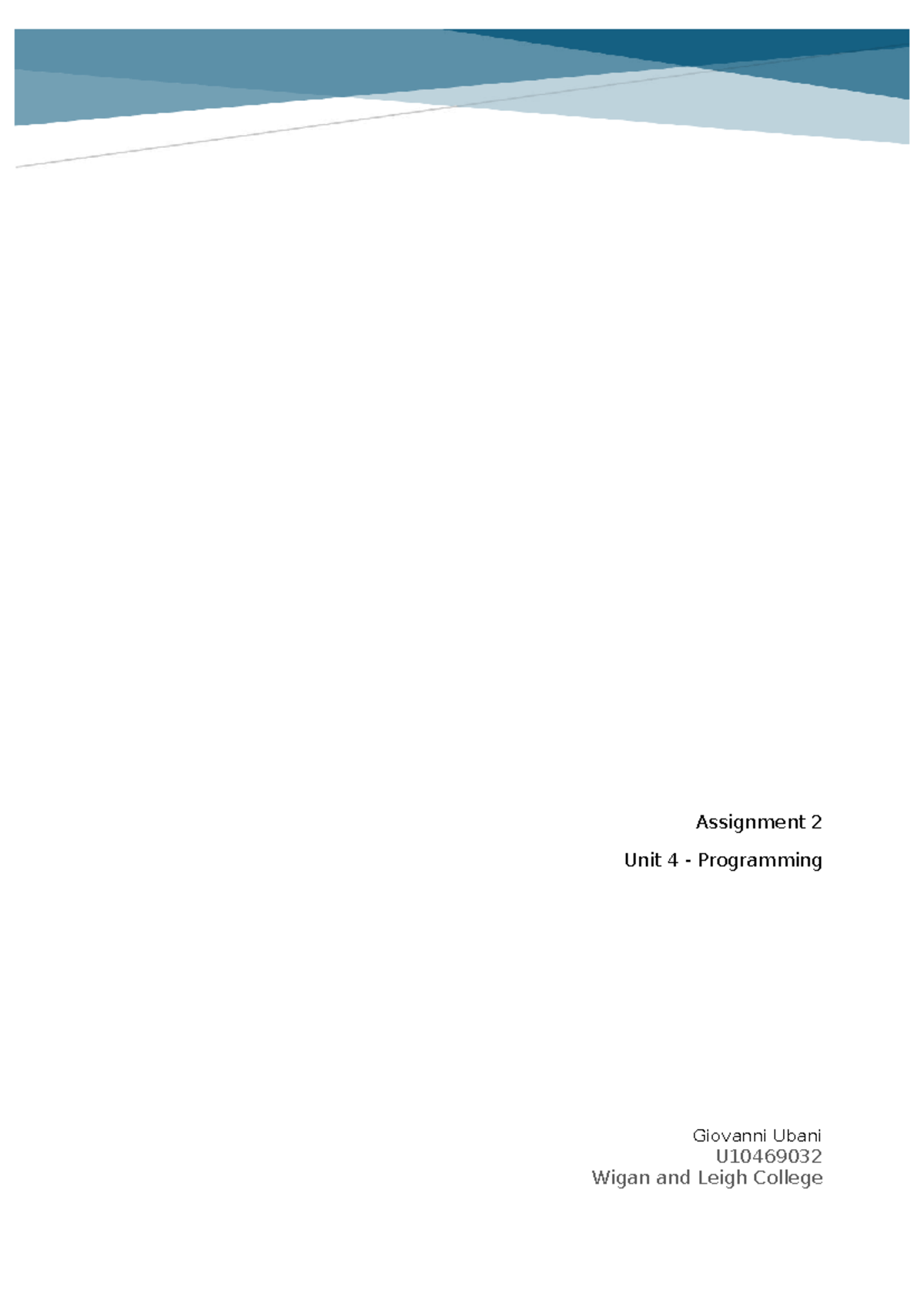 Unit 4 Assignment 2: Scoring System Development for Tournament - Studocu