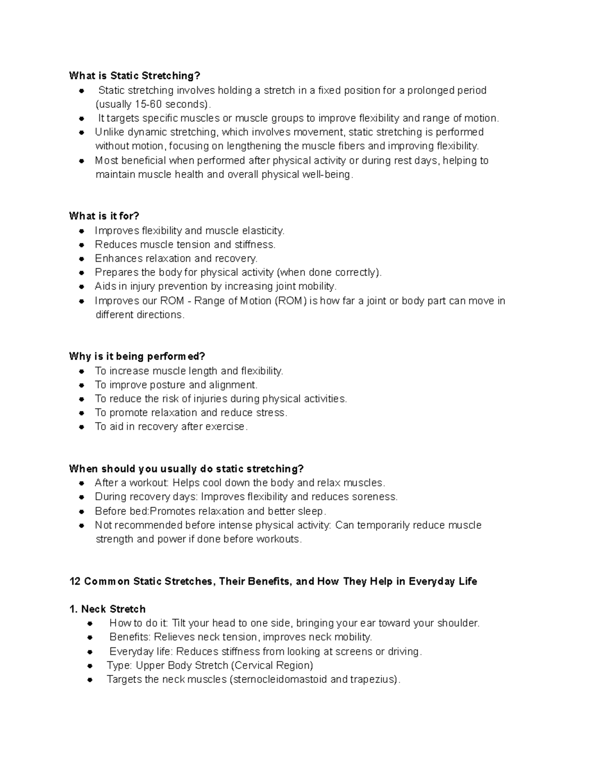 Static Stretching: Benefits, Techniques & Best Practices for ...