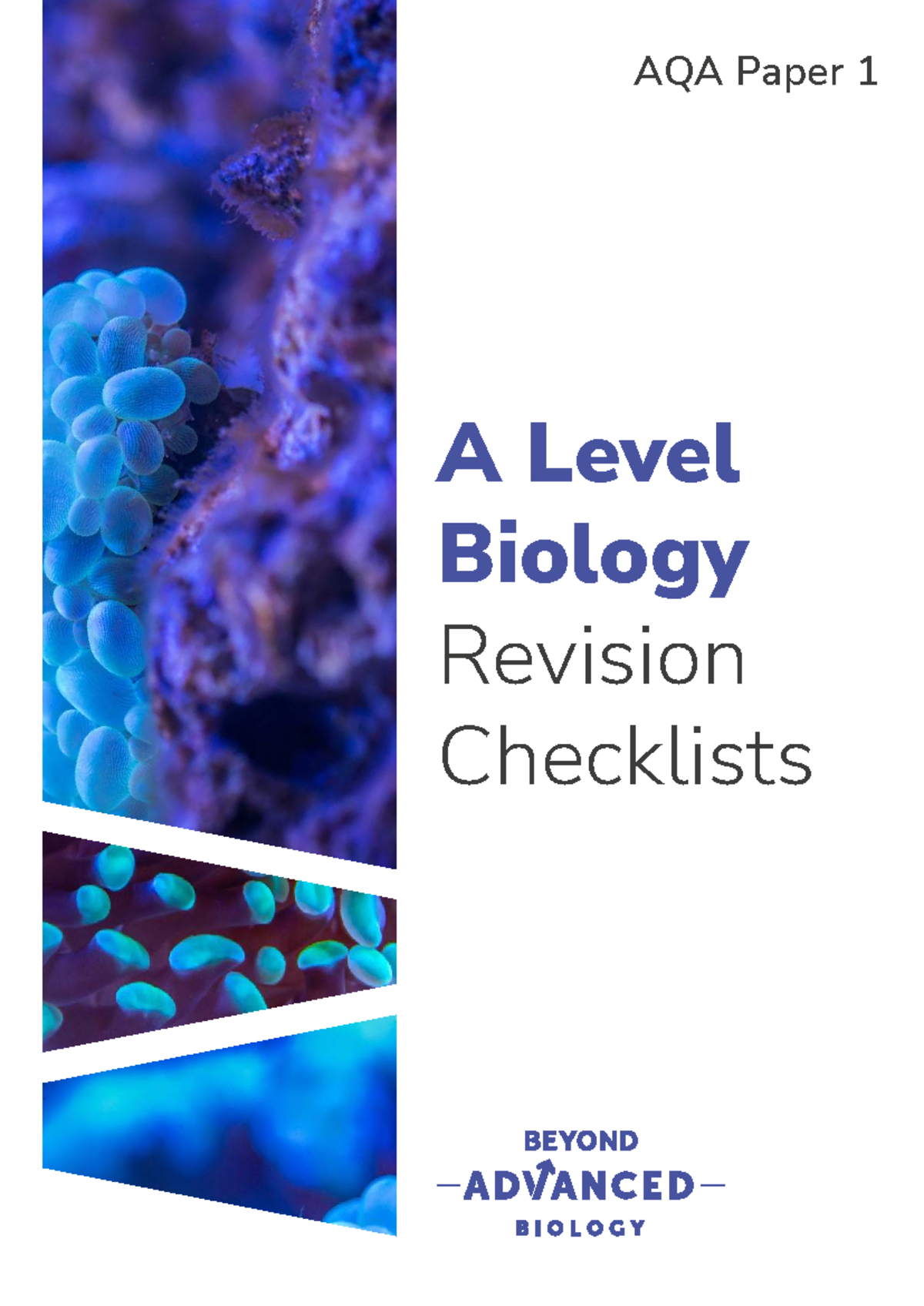 AQA A Level Biology Paper 1 Revision Checklists - Studocu