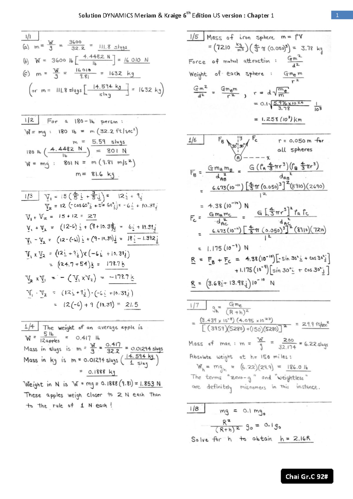 Engineering mechanics dynamics solution manual 6th - Chi tiết máy - Studocu