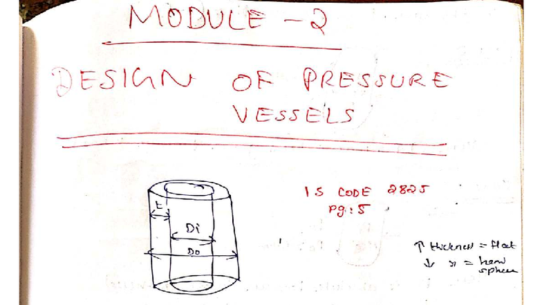 Design of Pressure Vessels: IS Code 2825 Guidelines and Calculations ...