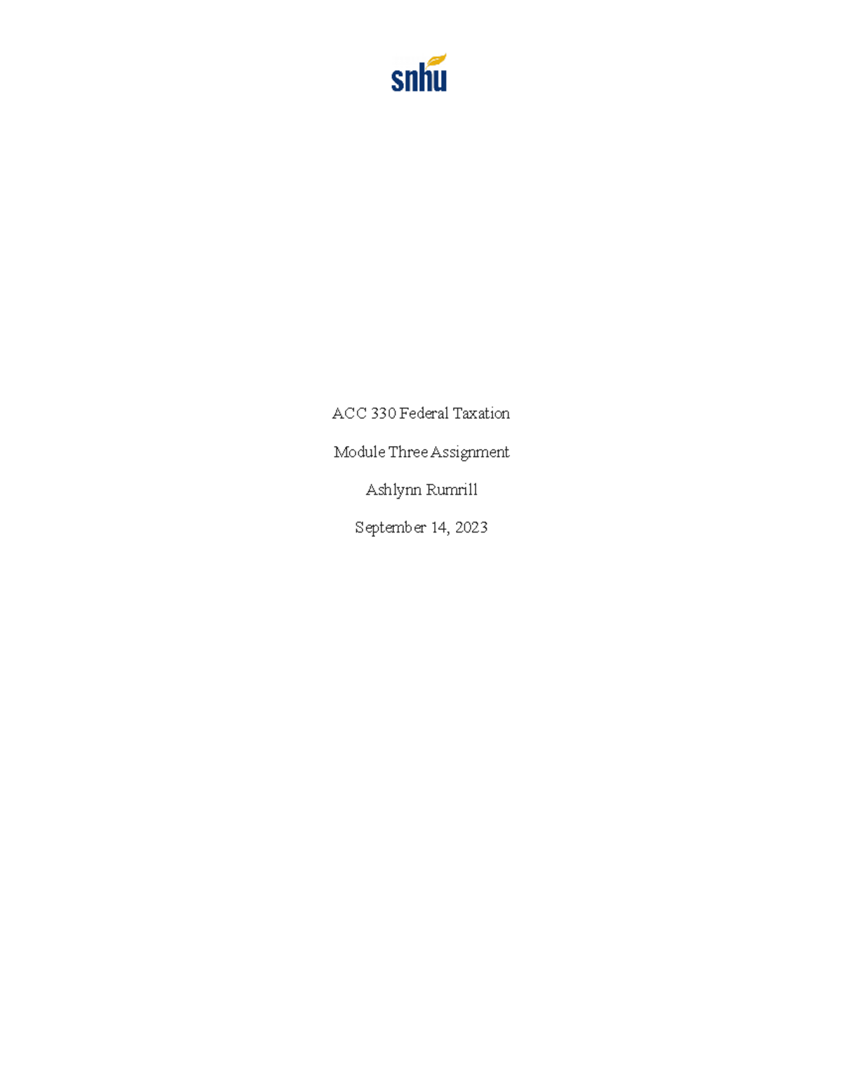 ACC 330 Module 3 Assignment - Understanding Form 8867 and Due Diligence ...