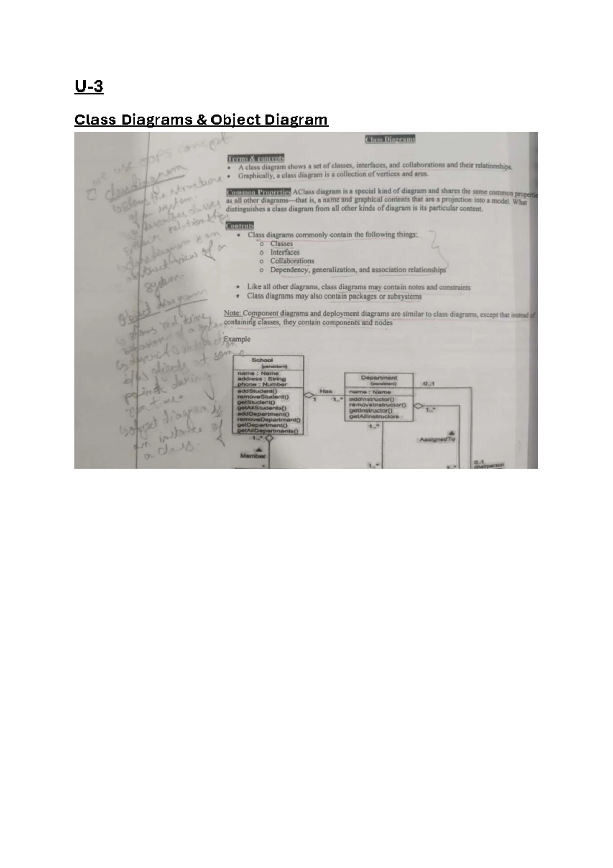 Unit 2: Introduction to UML Diagrams in OOAD - Studocu
