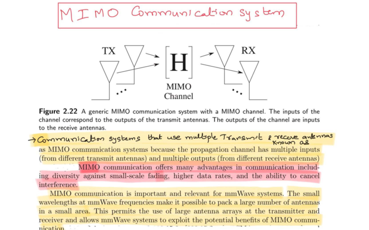 5GT1 - MIMO Communication Systems Overview and Key Concepts - Studocu