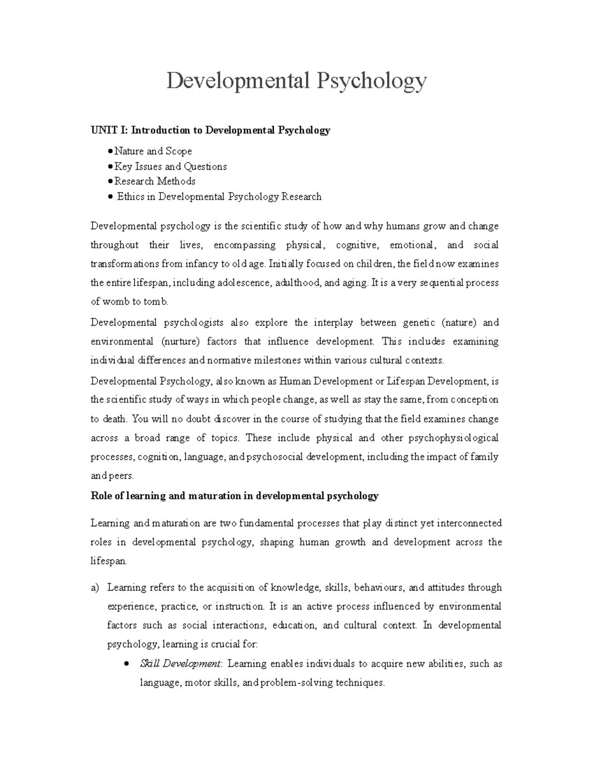 Developmental Psychology 101: Introduction & Stages of Development ...