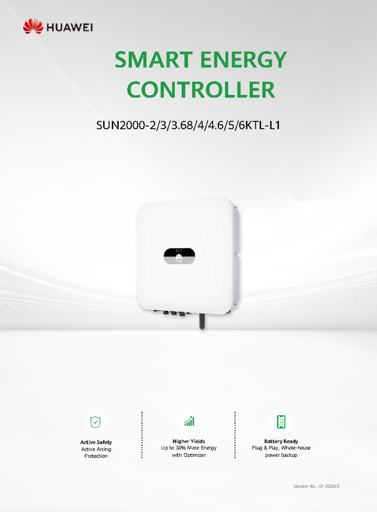 SMART ENERGY CONTROLLER: Fusion Solar SUN2000-2 6KTL-L1 Datasheet - Studocu