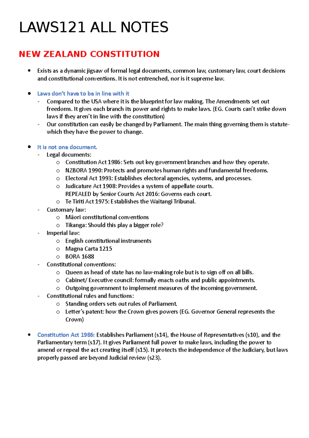 LAWS121-TEST-2022-V2 Marking Guide V1 - TEST ONE– 2022 TRIMESTER ONE ...