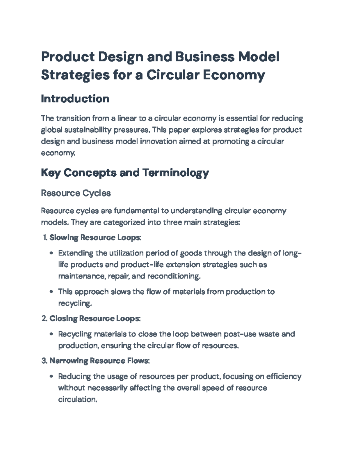 Strategies for Product Design & Business Models in Circular Economy ...