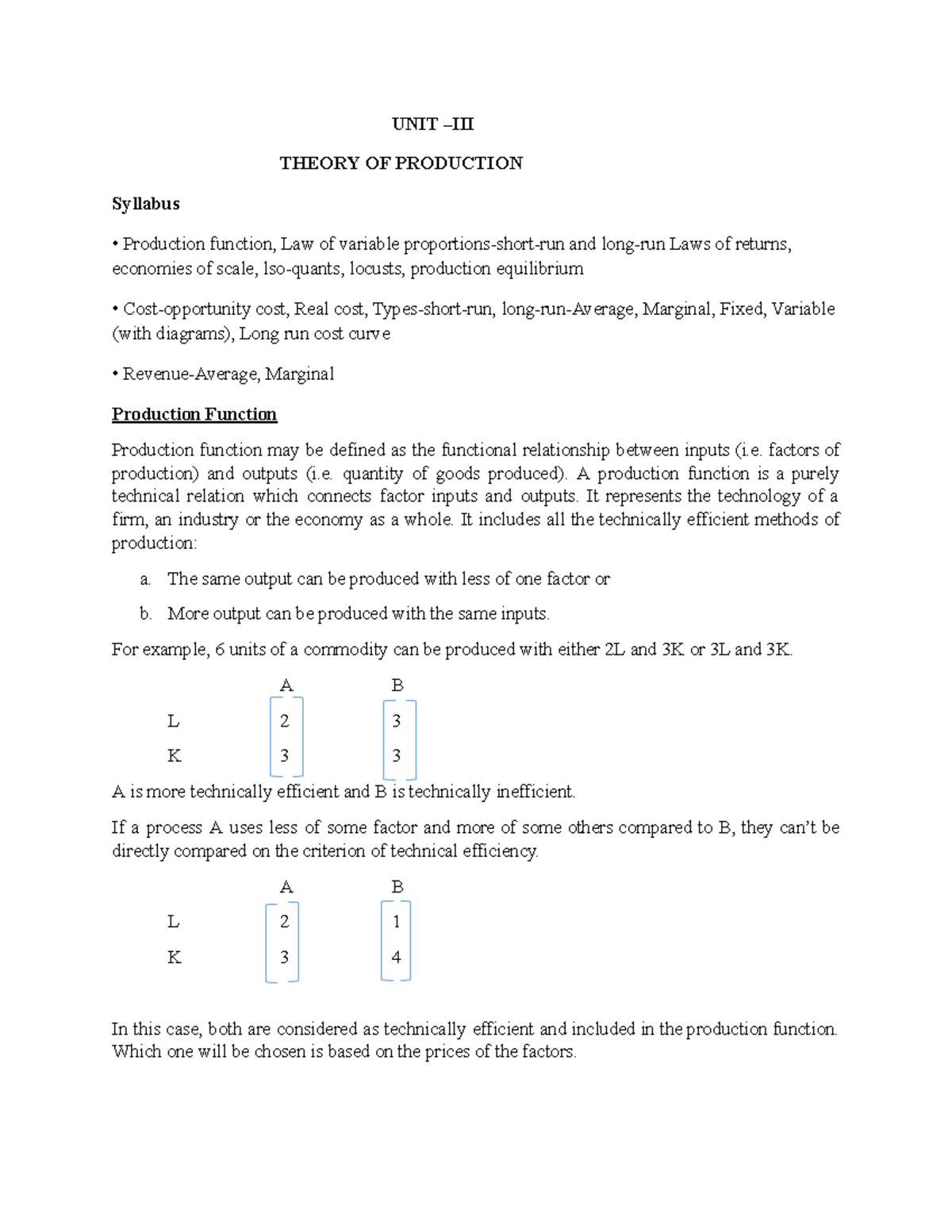 Production Theory: Understanding Production Functions & Laws of Returns ...